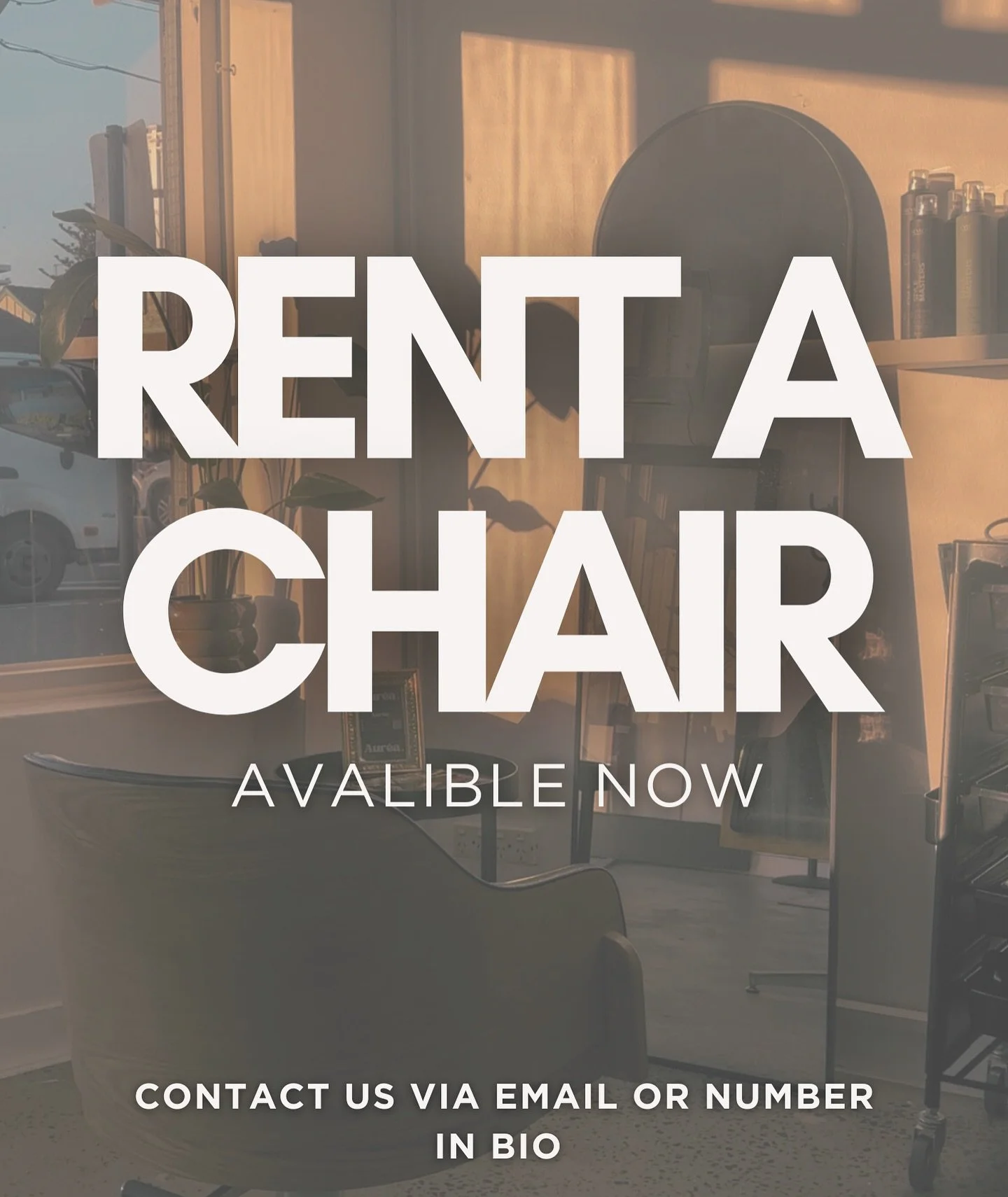 We have one chair available to rent at our beautiful salon in Manly! 💗
 
✨Work for yourself 2&ndash;3 days a week in a boutique space.

Perks include colour storage, towels, and full access (6am&ndash;8pm).

DM us or email aureastudioss@gmail.com
