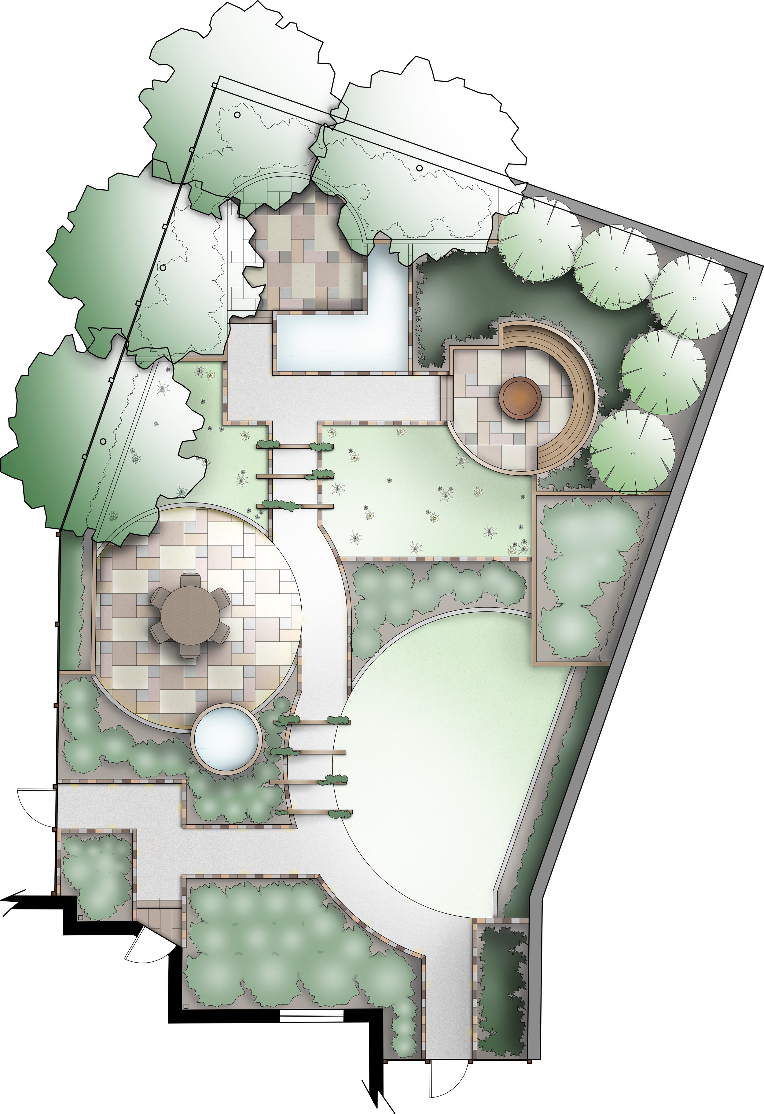Rendered master plan