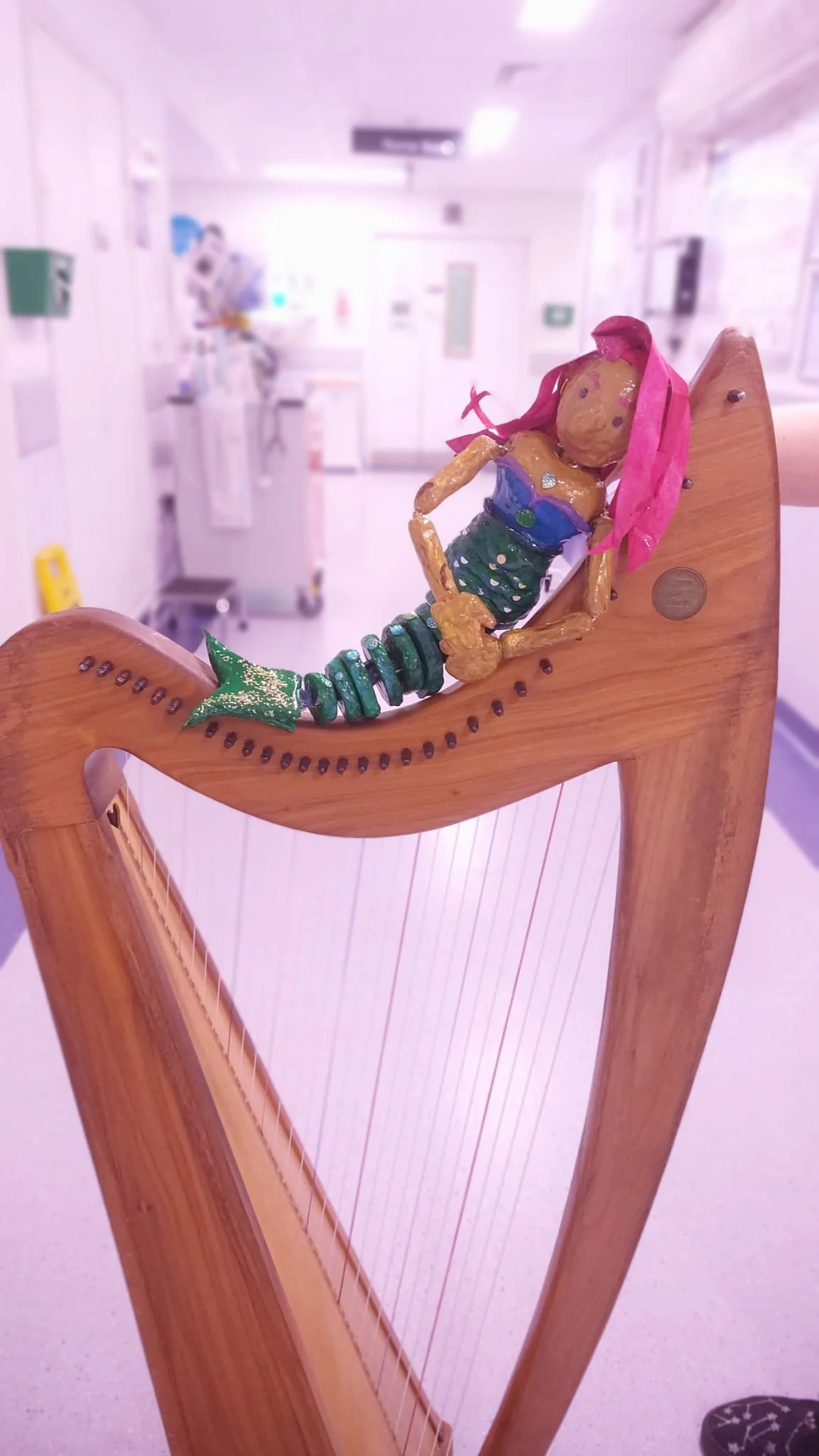 Mermaid puppet at Chelsea and Westminster Hospital