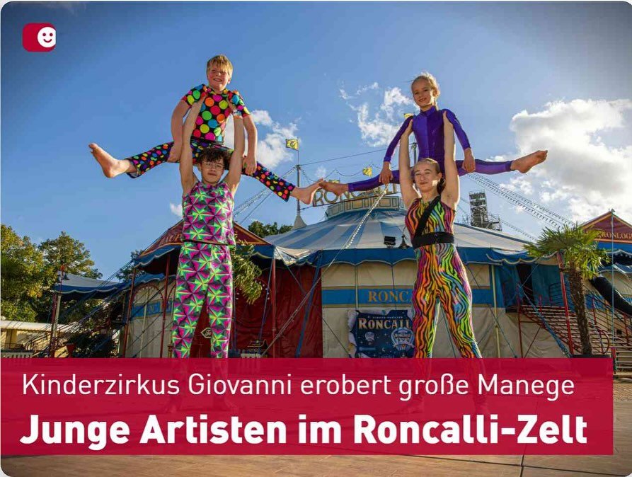 Heute in allen &Uuml;stra-Bahnen 🎪 1.000 Dank f&uuml;r den tollen Bericht @fahrgastfernsehen Hannover !!! #fahrgastfernsehenhannover #circustheaterroncalli #kinderzirkusgiovanni #hannover