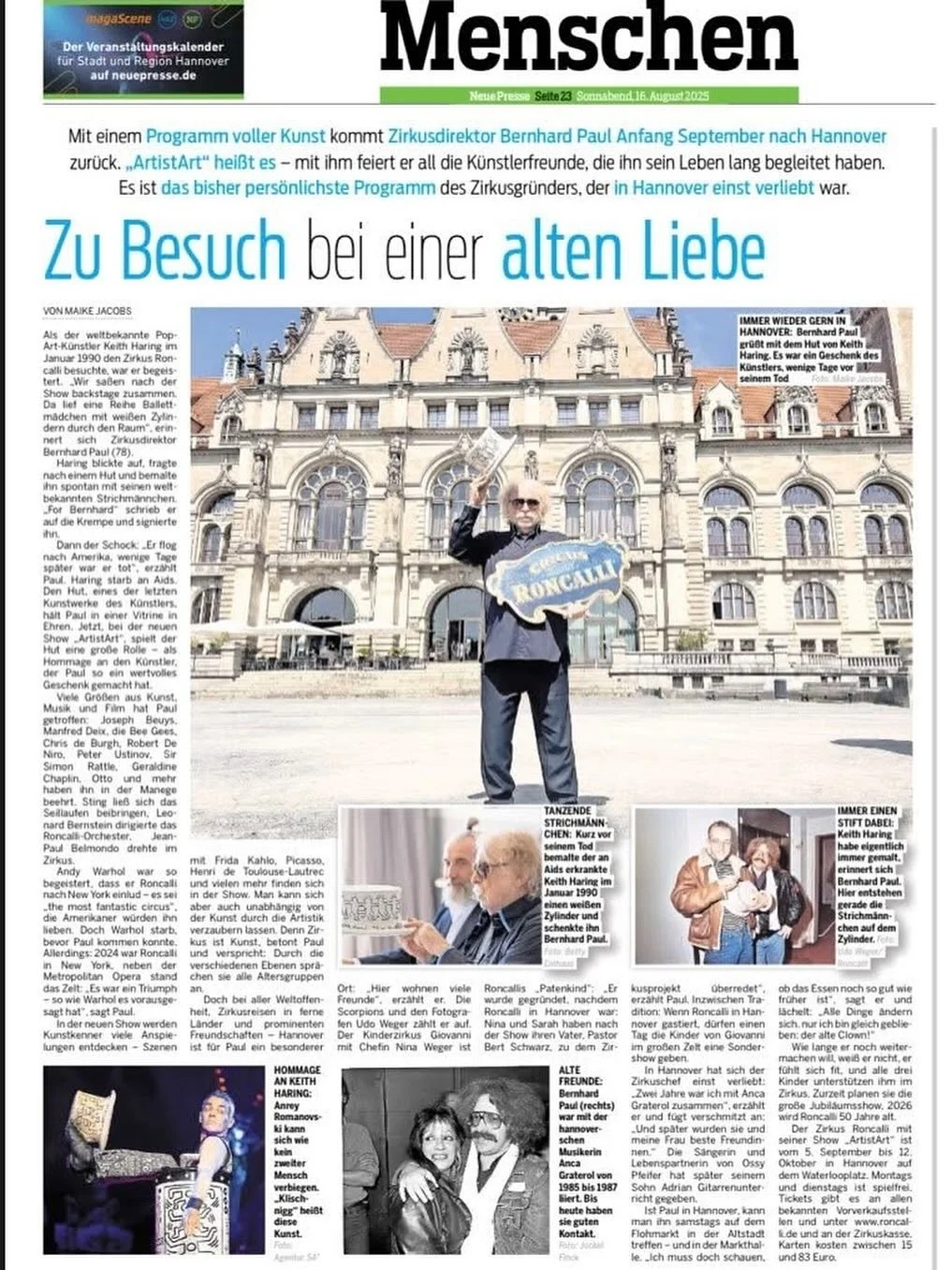 @circustheaterroncalli in Hannover 🎪 wir freuen uns riesig!!!