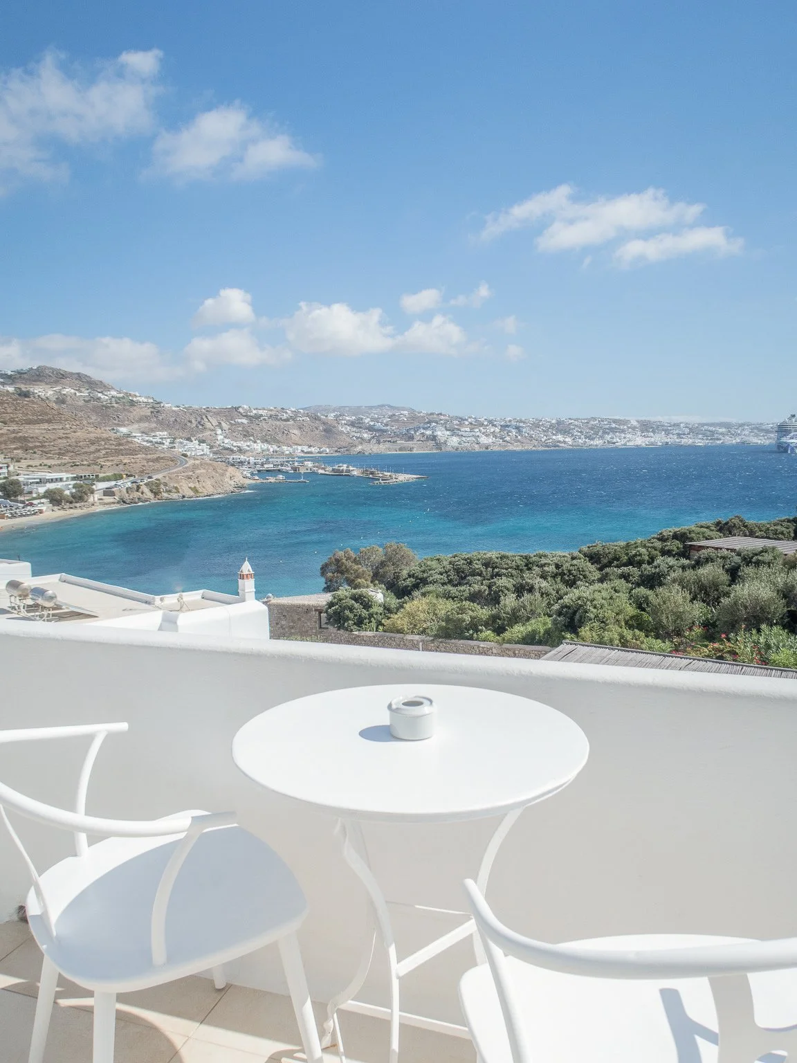 luxury Mykonos villa view