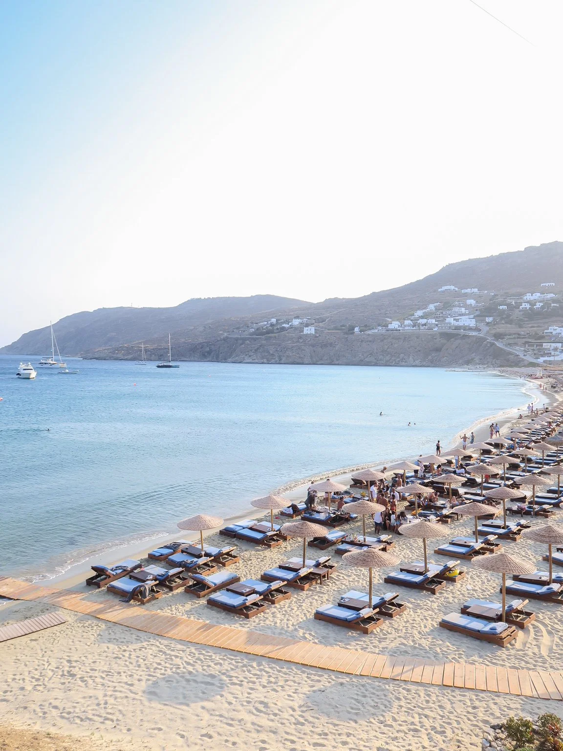 mykonos bachelorette beach club