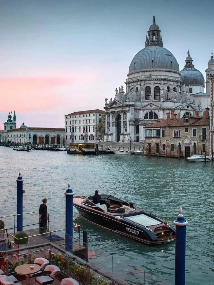 terrace dinner gritti palace venice sunset canal view