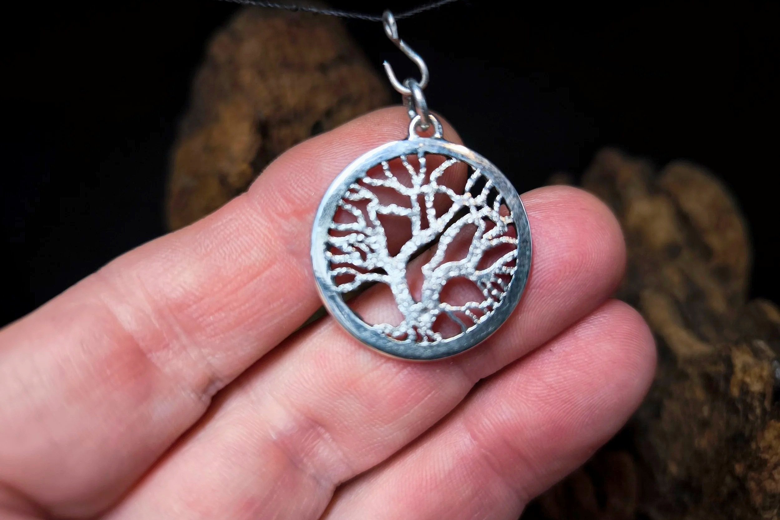 Silberbaum, Kettenanhänger, Silber, Unikat