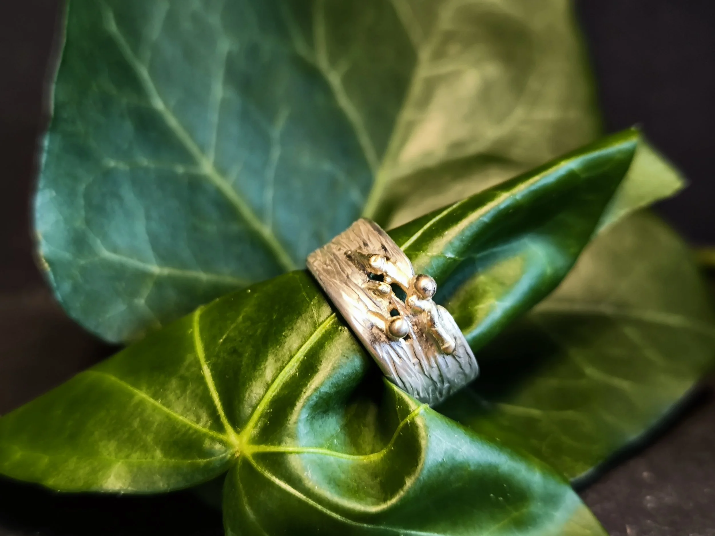 Ring Bicolor, Durchmesser 16,2 mm, Unikat