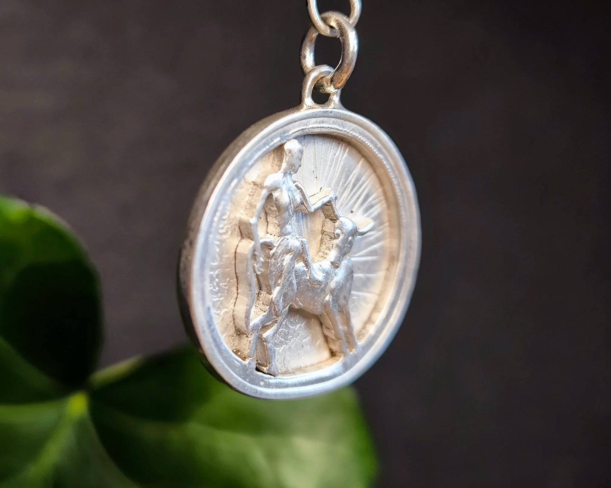 Kettenanhänger Europa, Unikat aus Silber