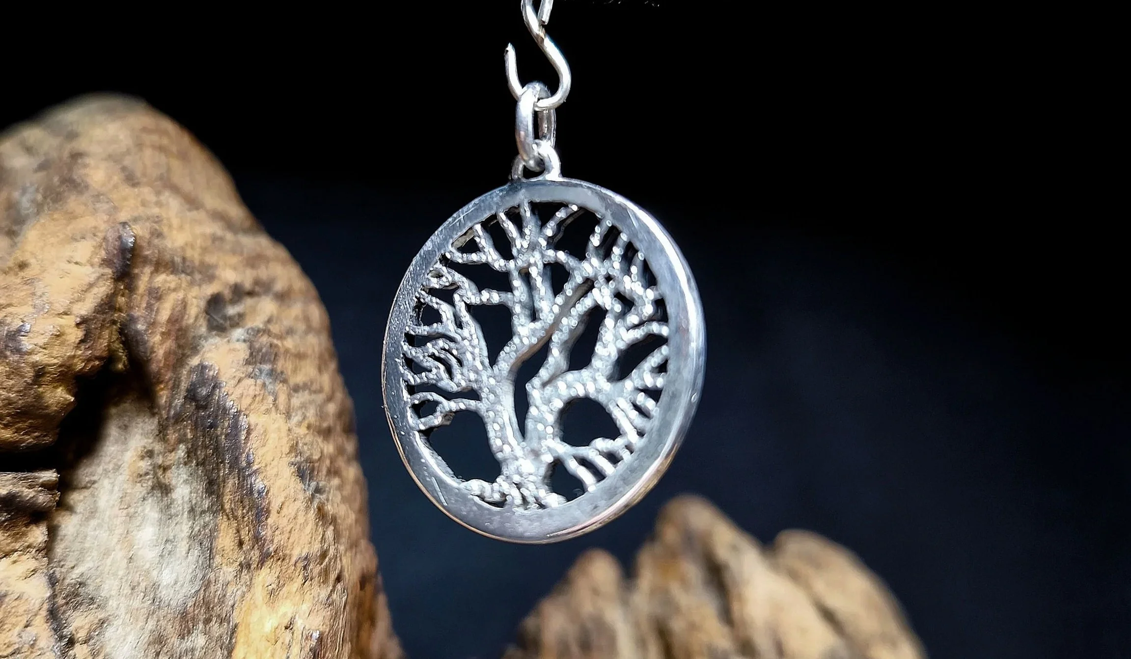 Silberbaum, Kettenanhänger, Silber, Unikat