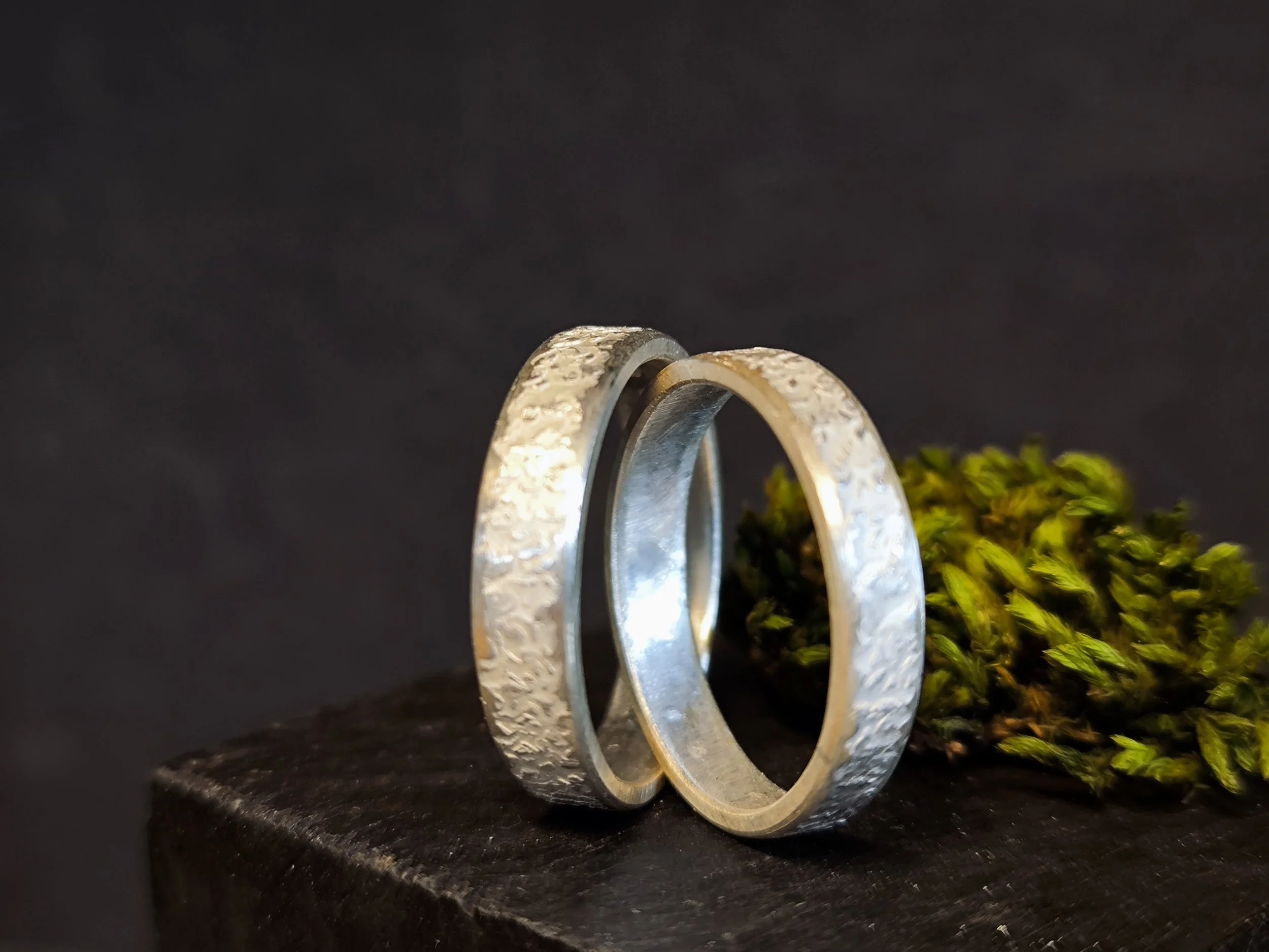 Paar Ringe Lieblingsstruktur