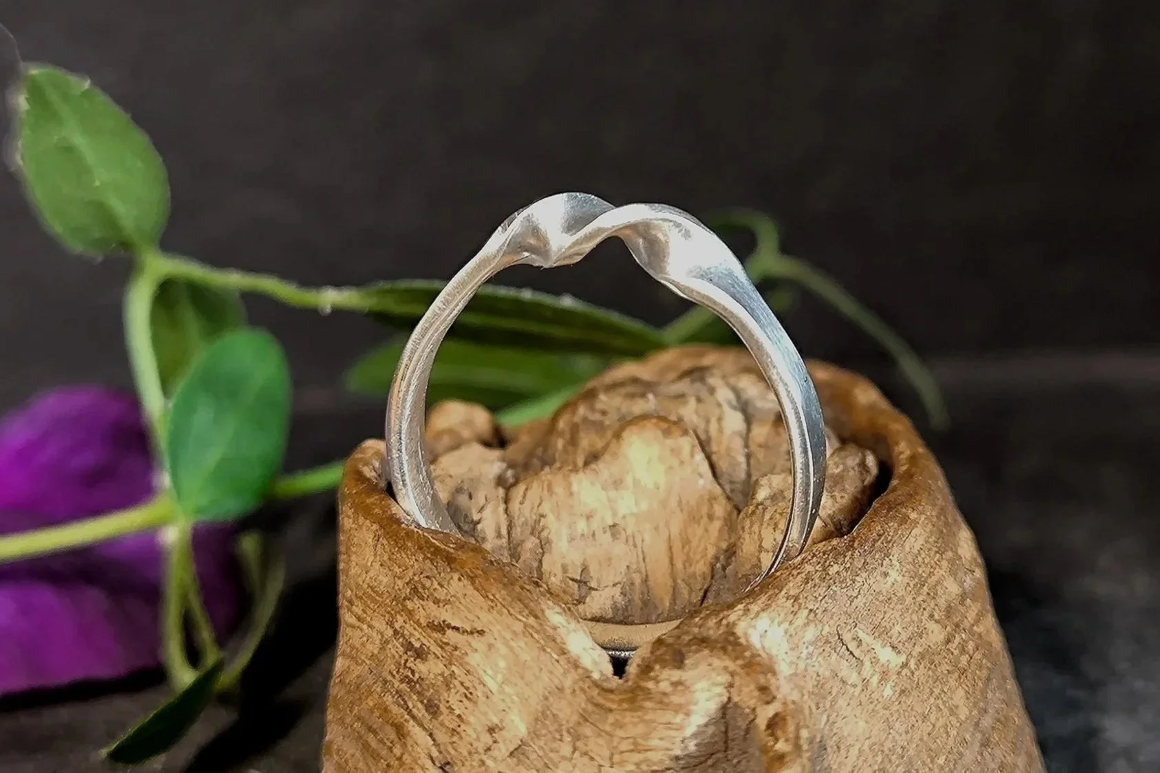 Ring Silberband, gedreht, Silberschmiede-Eigen-Art