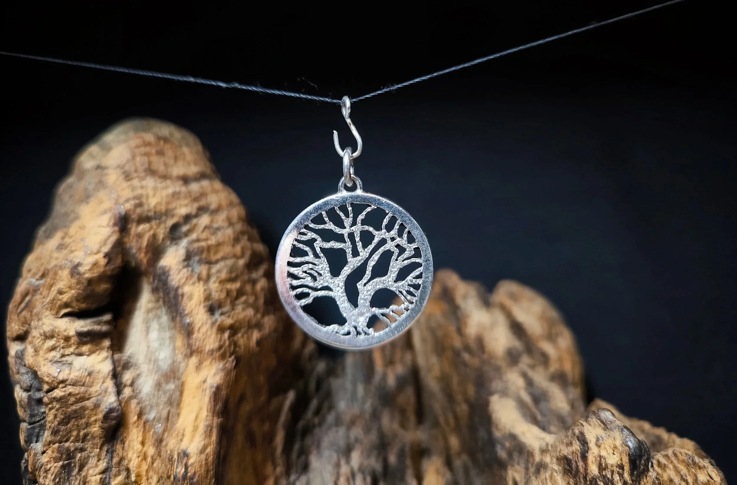 Silberbaum, Kettenanhänger, Silber, Unikat