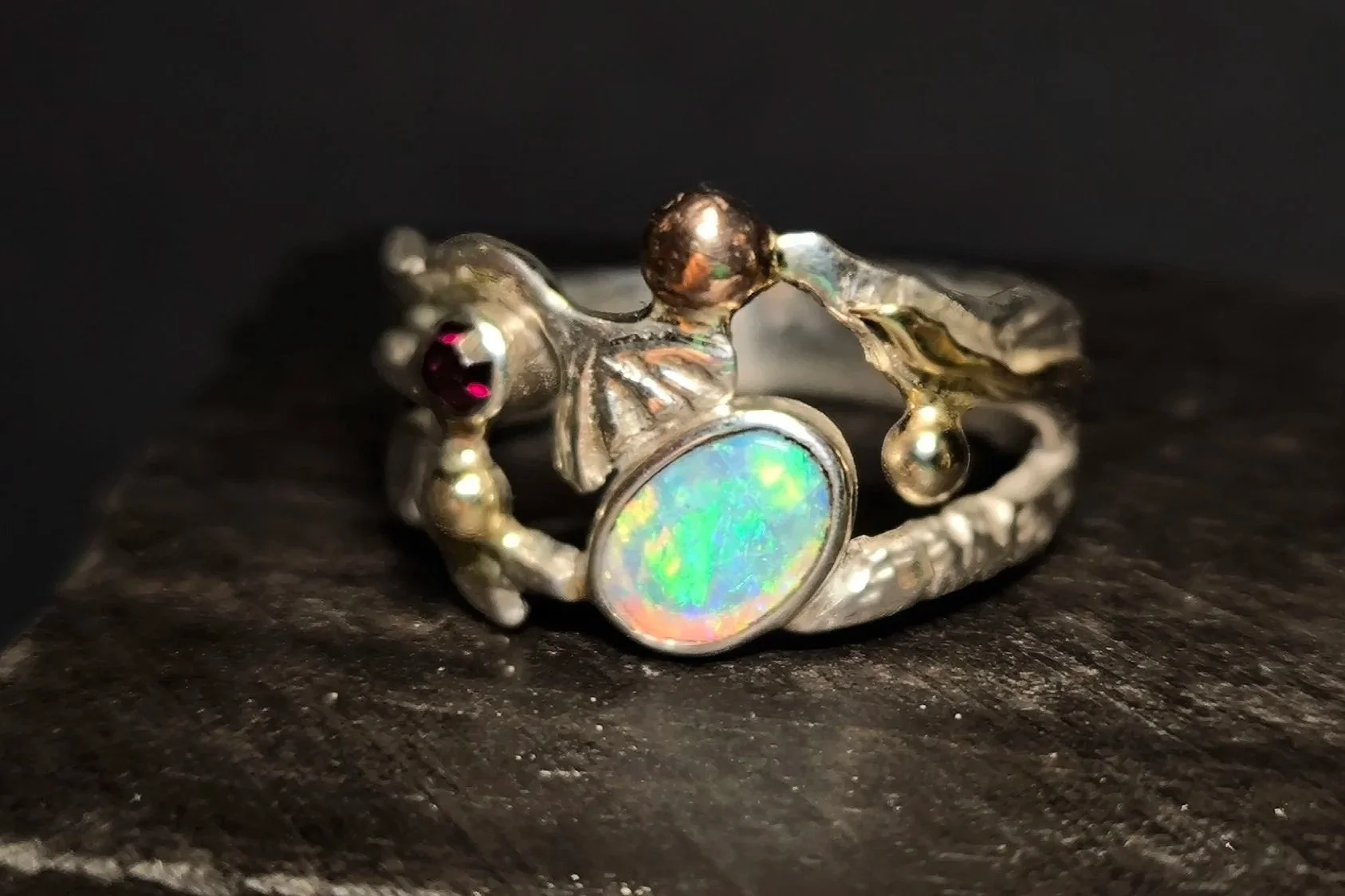 Silberring mit Opal, Einzelstück