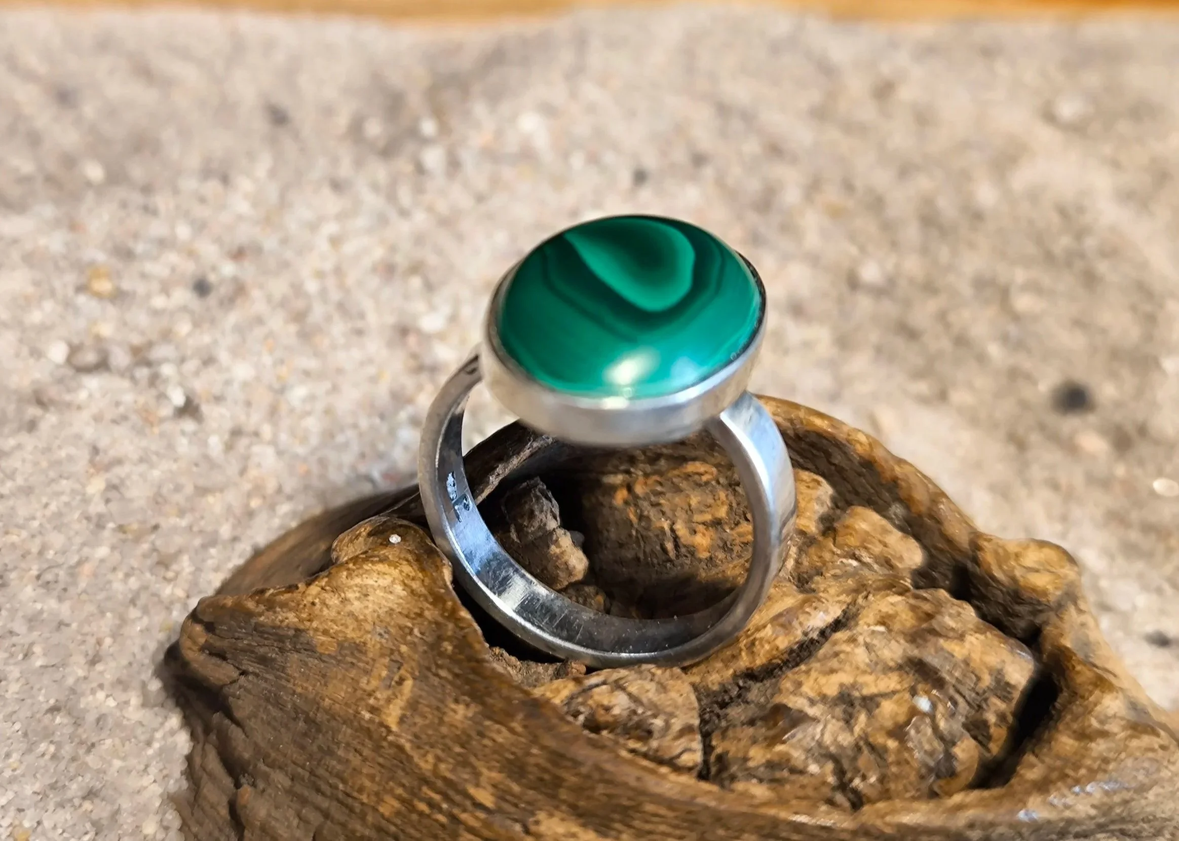 Ring Malachit oval 2