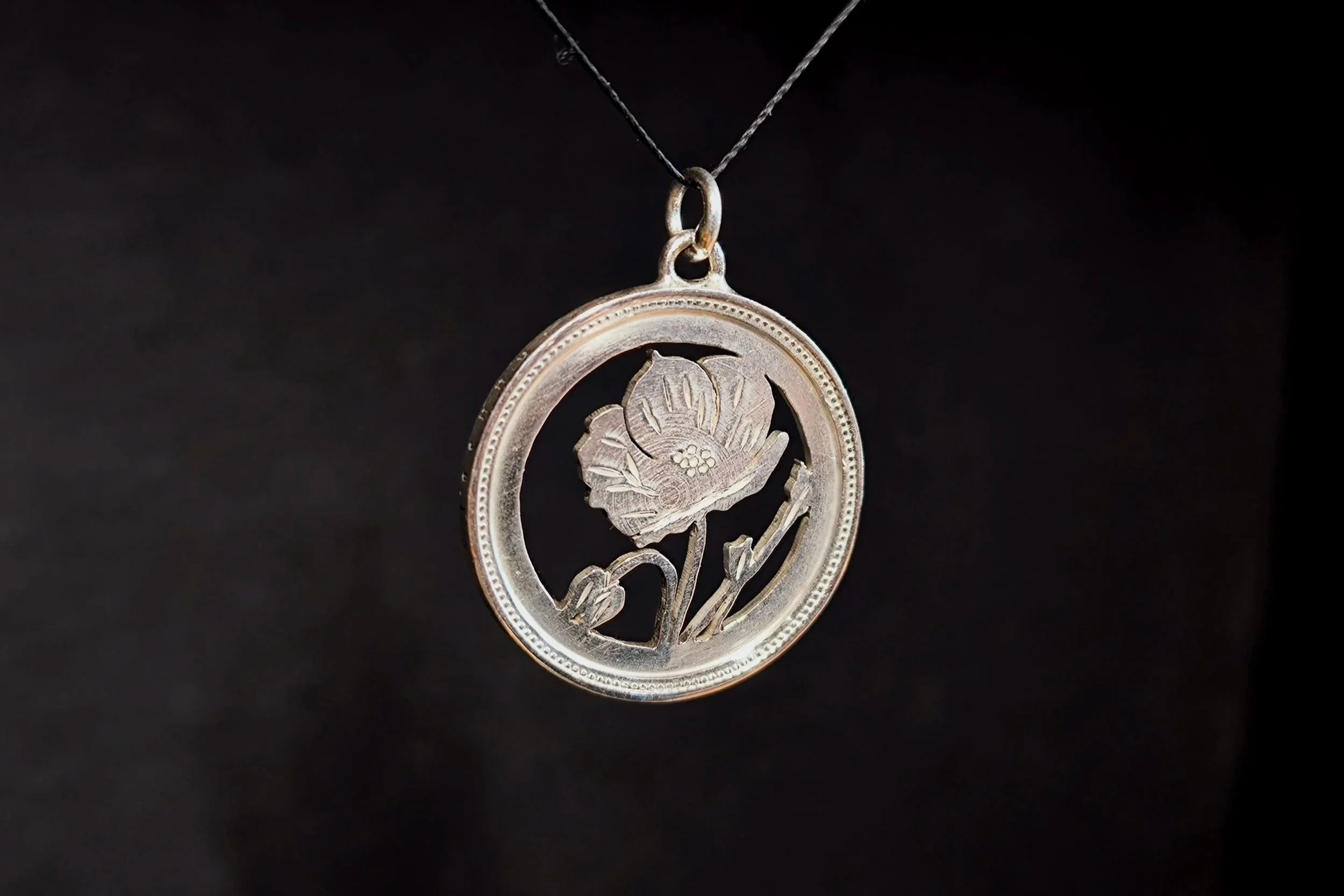 Anhänger Mohnblume klein