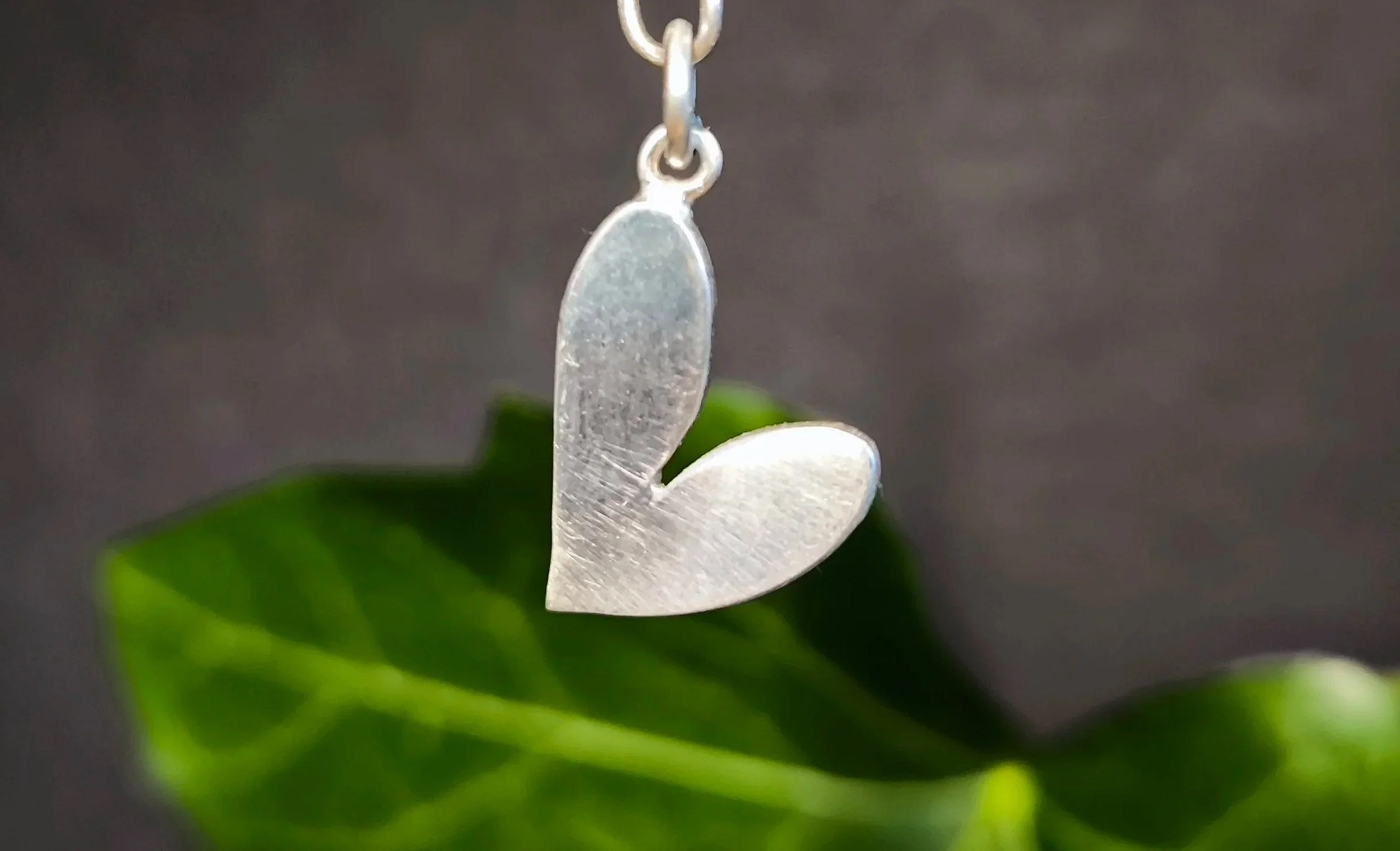 Silber Herz, Handarbeit, Unikat