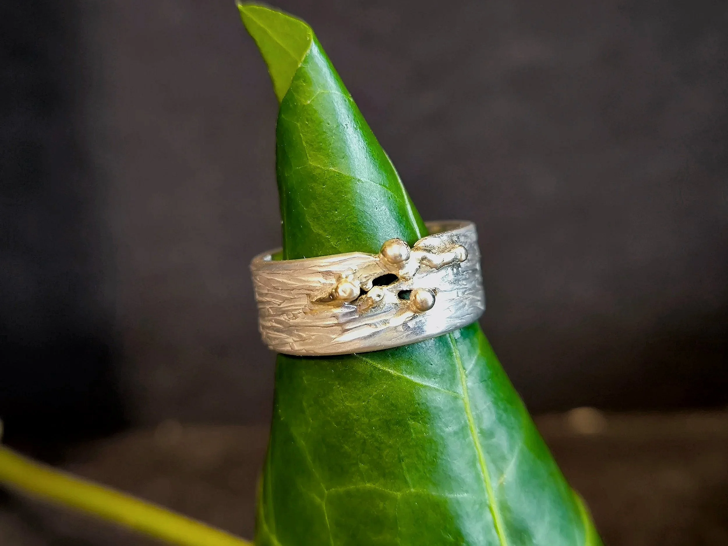 Ring Bicolor, Durchmesser 16,2 mm, Unikat