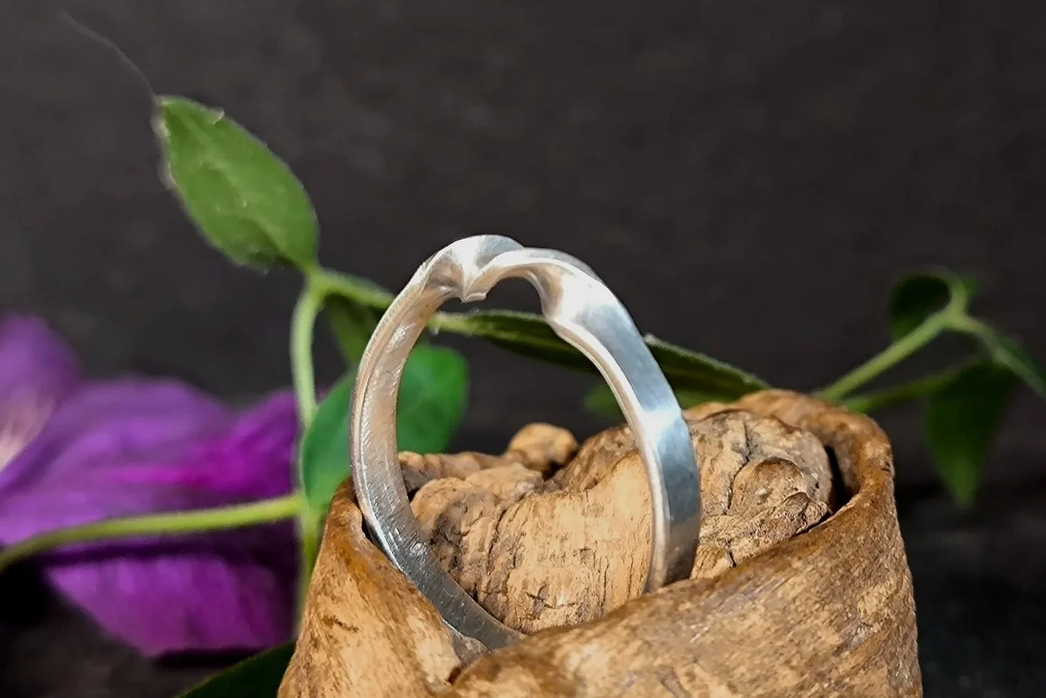 Ring Silberband, gedreht, Silberschmiede-Eigen-Art