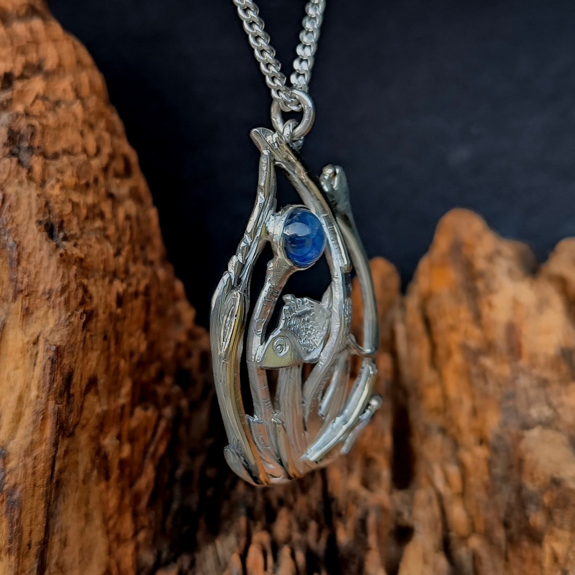 Kettenanhänger Fisch, Träumereien aus Silber und Gold