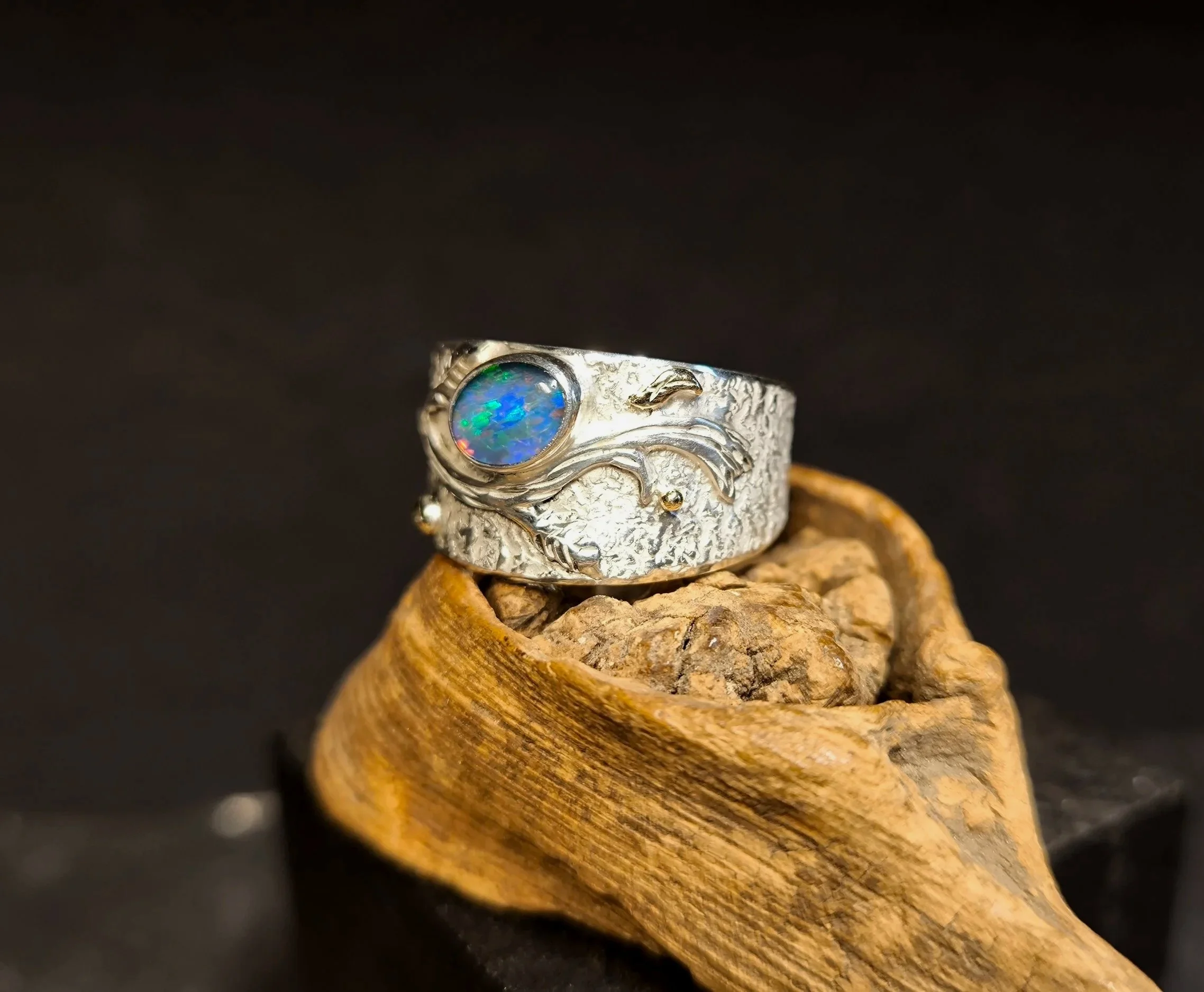 Opal Ring, Umfang 63/64 mm, Unikat