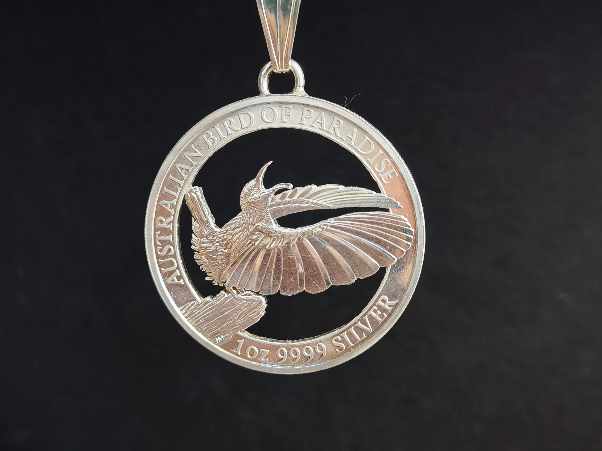 Kettenanhänger  Paradisvogel