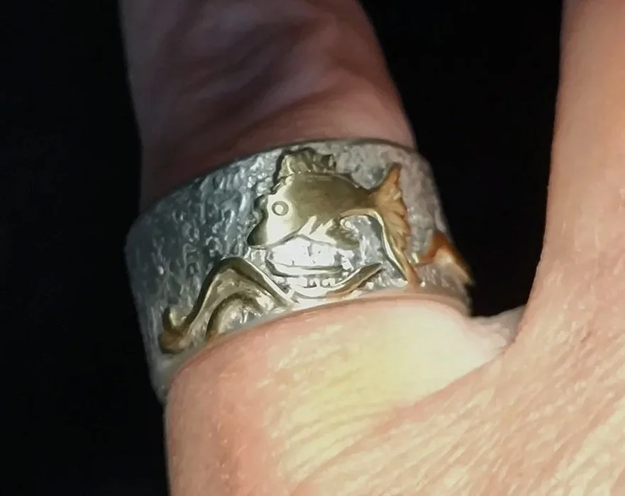 Gold-Silberring, Durchmesser 18,3 mm