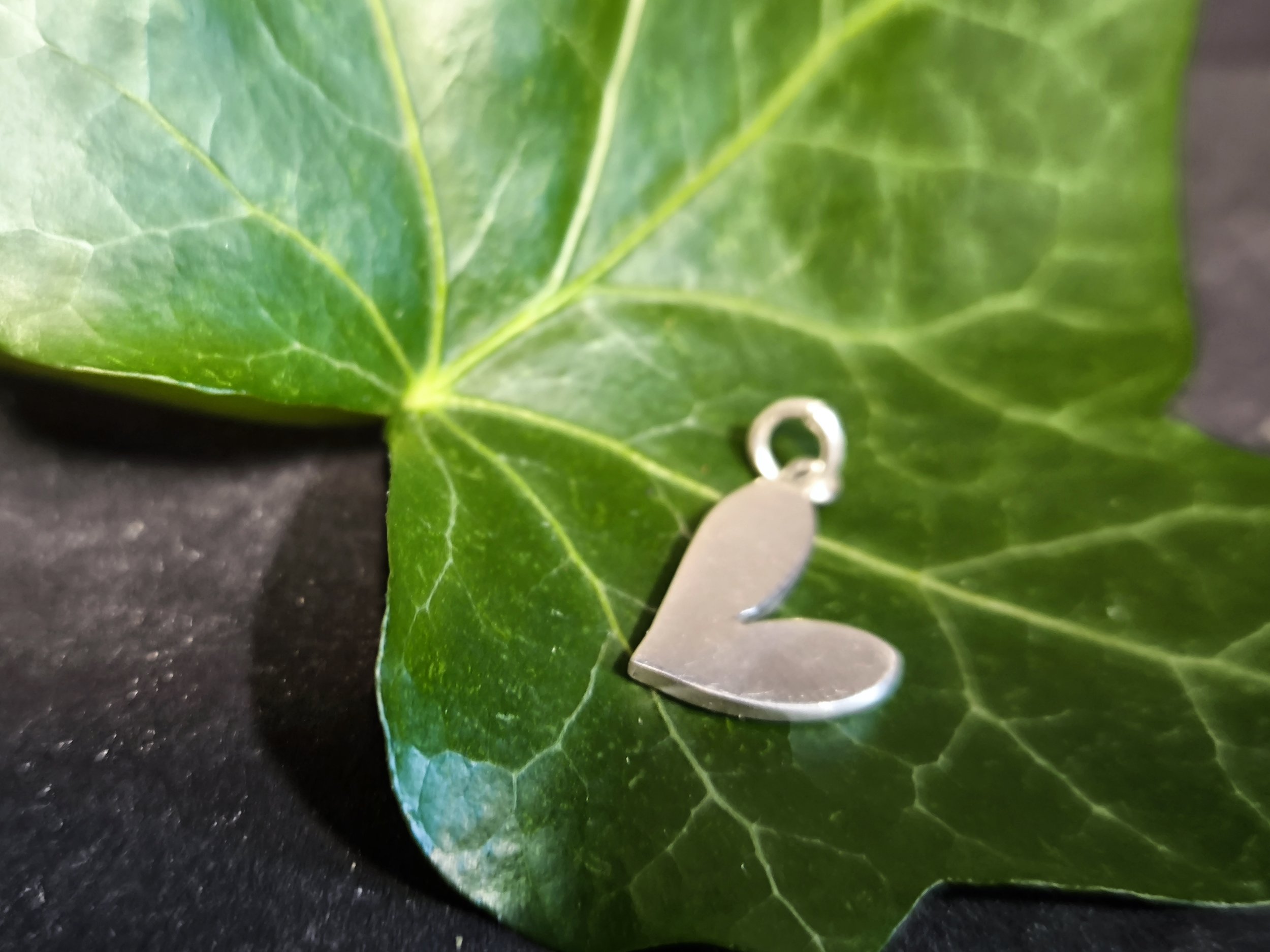 Kettenanhänger Herz, Silber, Unikat, Silberschmiede-Eigen-Art