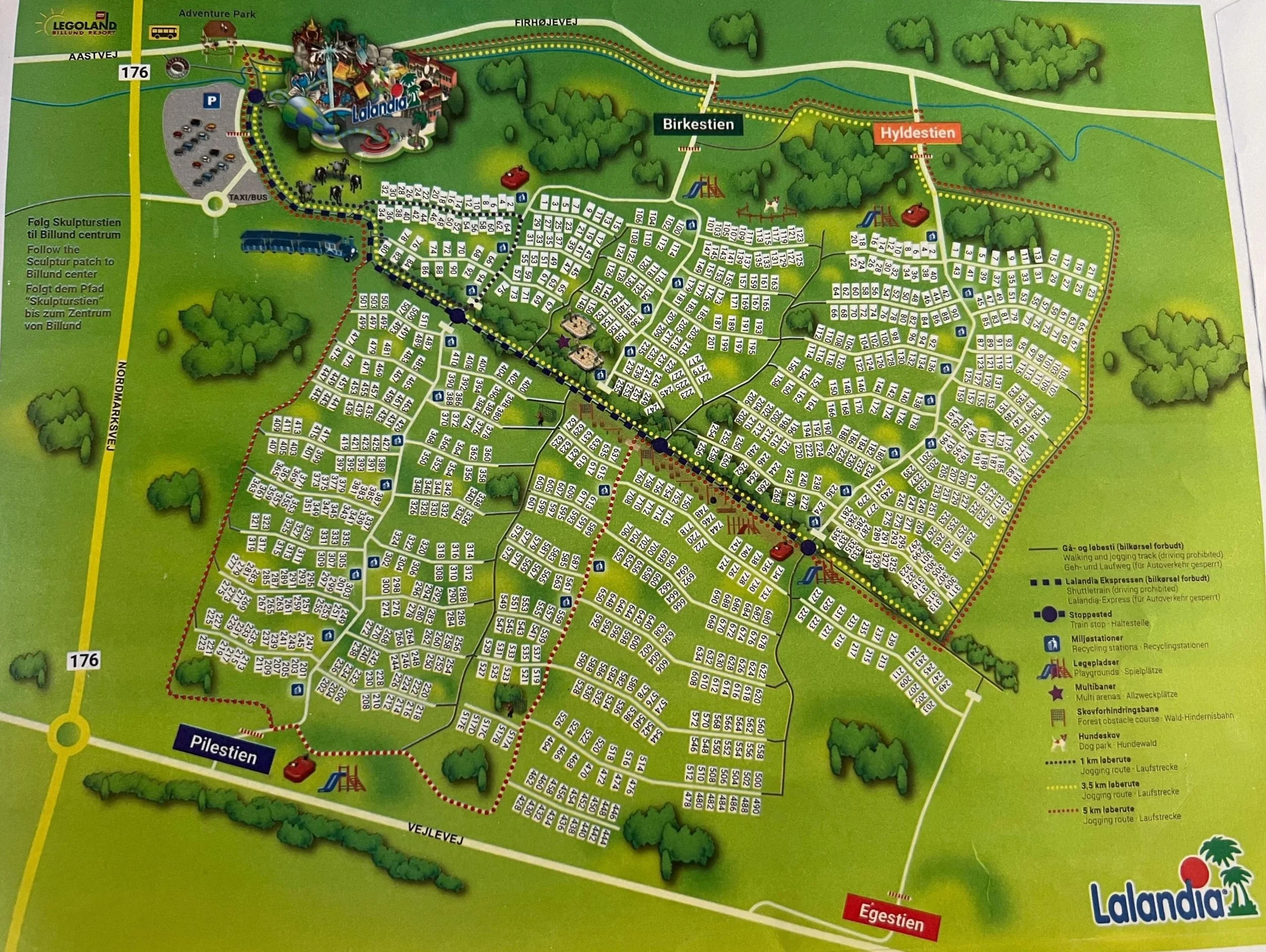 Plattegrond Lalandia kaart