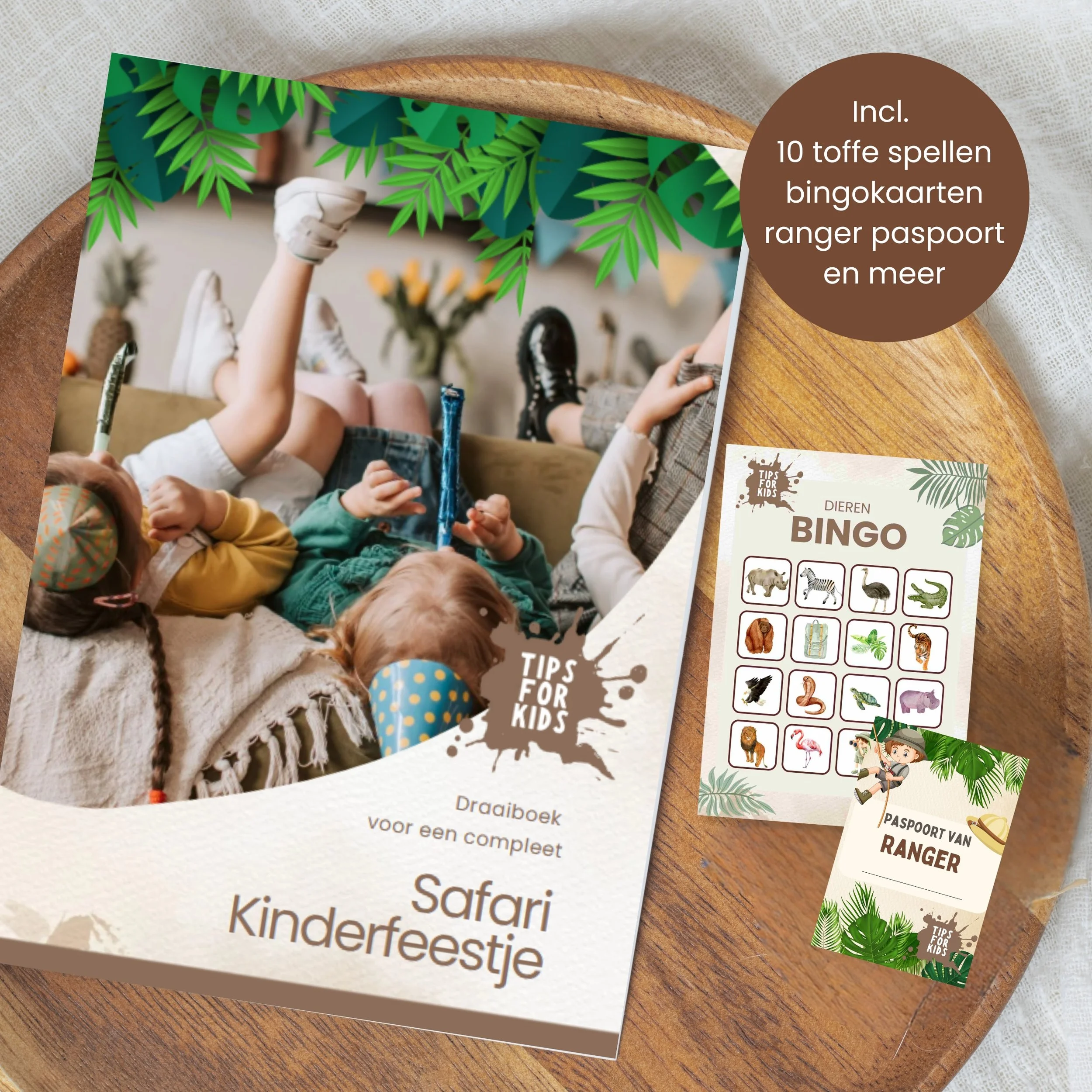 Compleet  safari dieren feestje