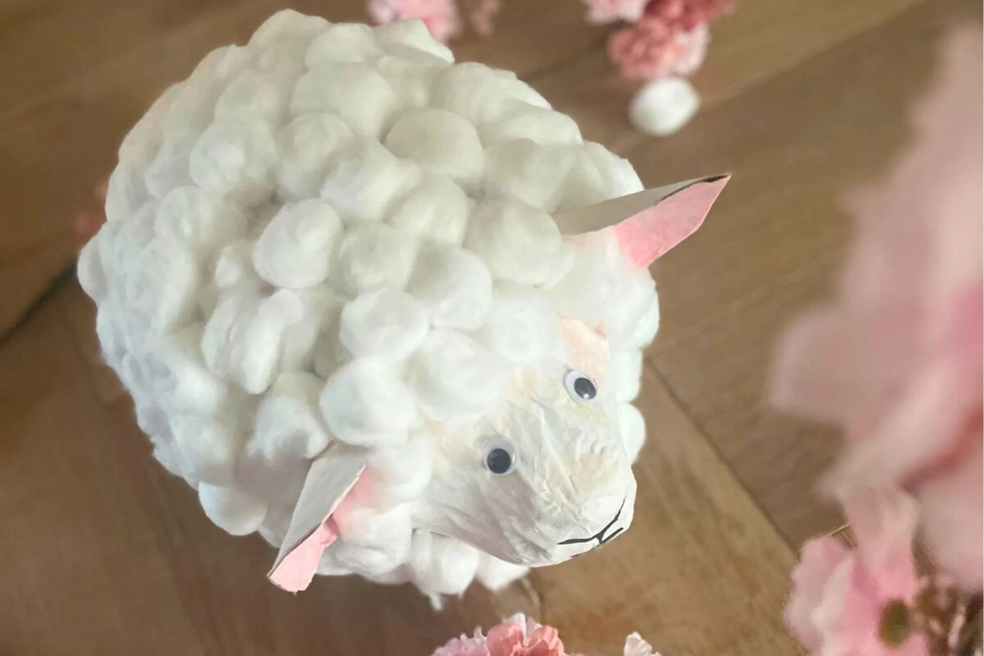 Schaapje knustelen voor Pasen 