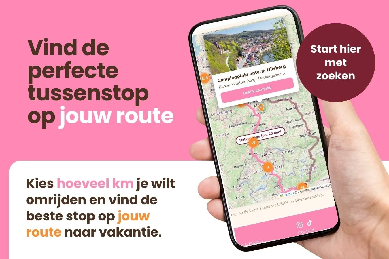 Tussenstop langs route