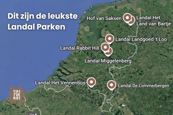 De leukste landal parken op kaart