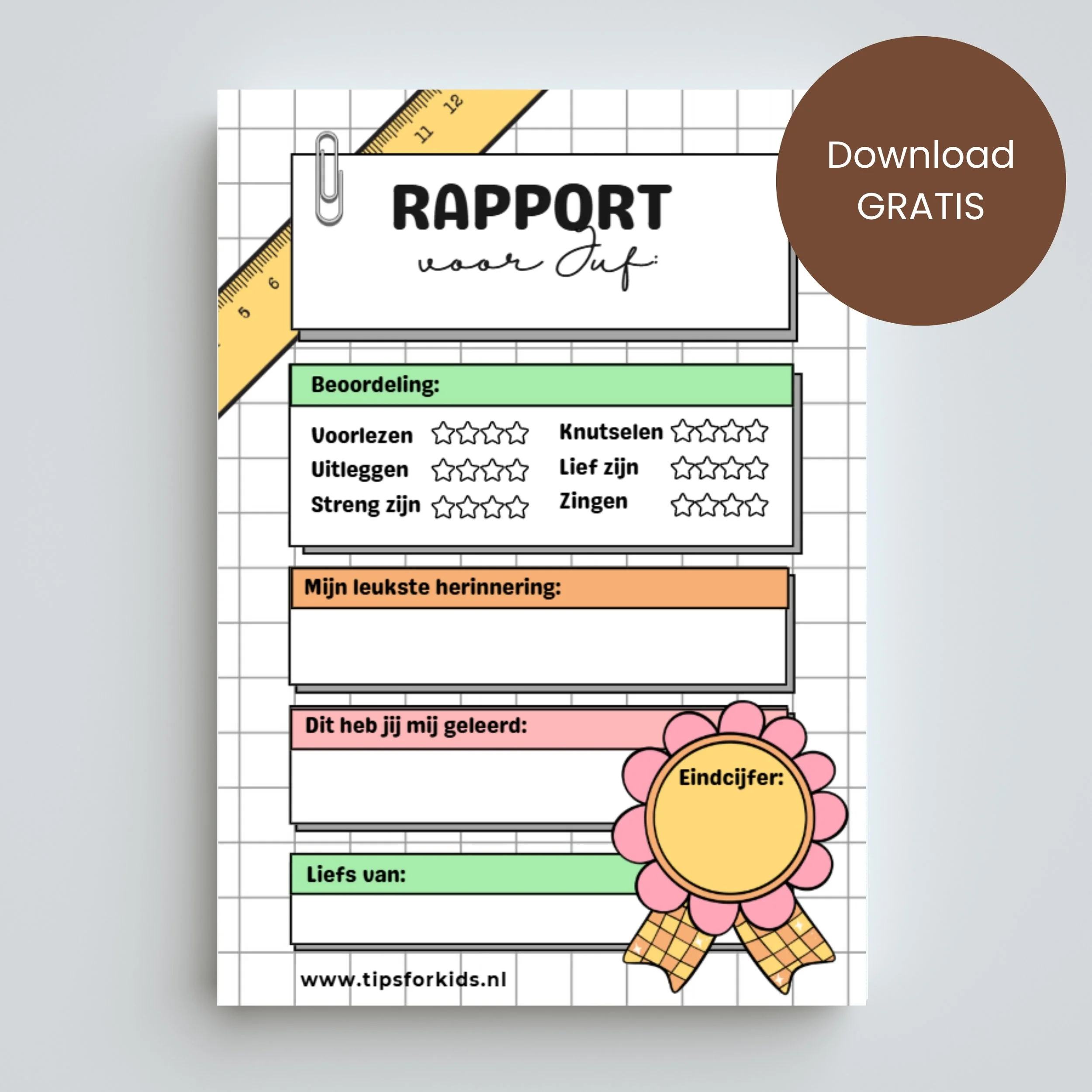 Een leraren bedankje. Juffen bedankje