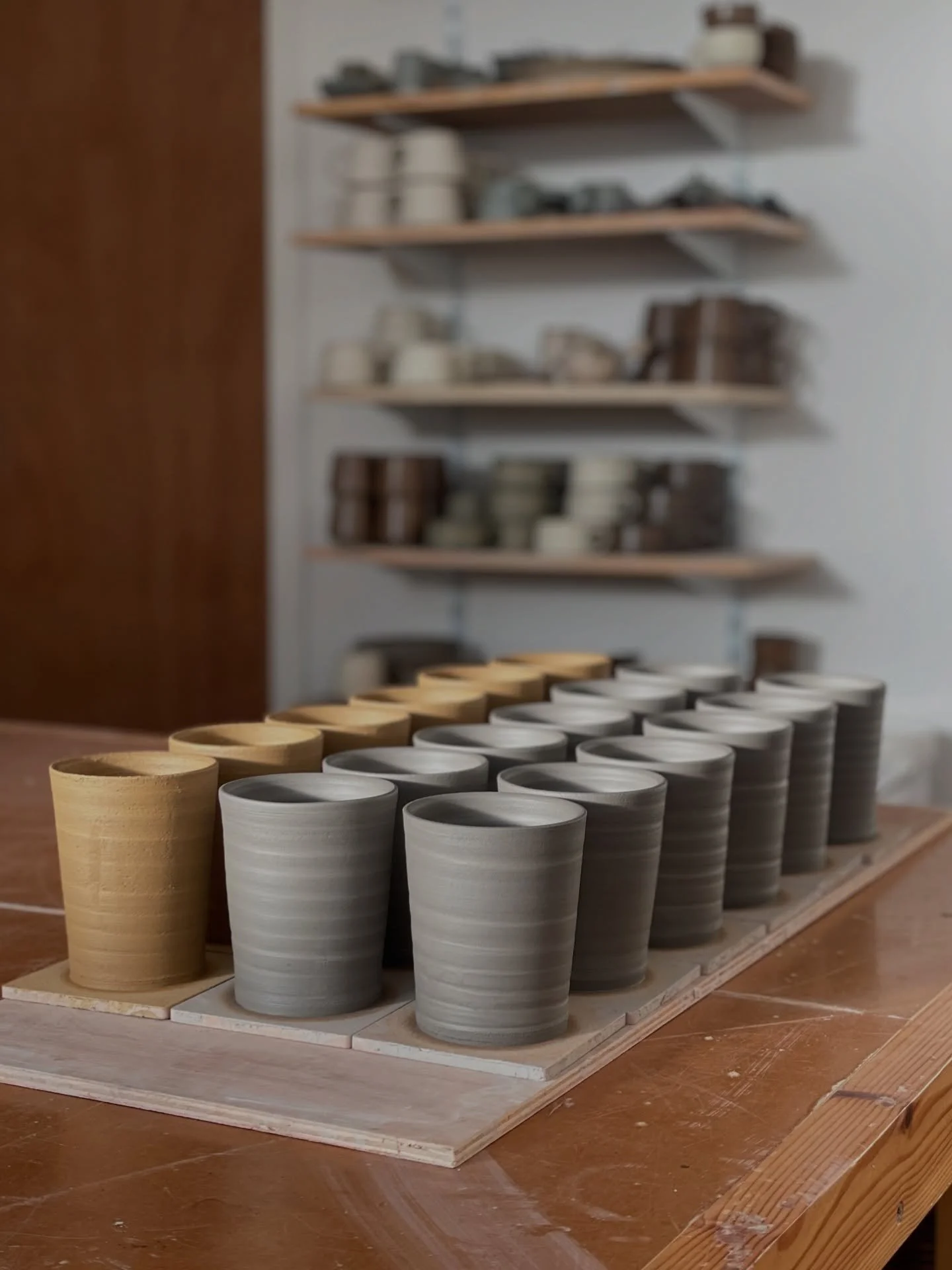 I've survived my first two days back at work! Summerhall was a bit deserted and cold, but I got lots done - throwing, trimming, packing orders and prepping clay. After a super chill Christmas break, I'm feeling refreshed and ready for 2026 🥰

#potte