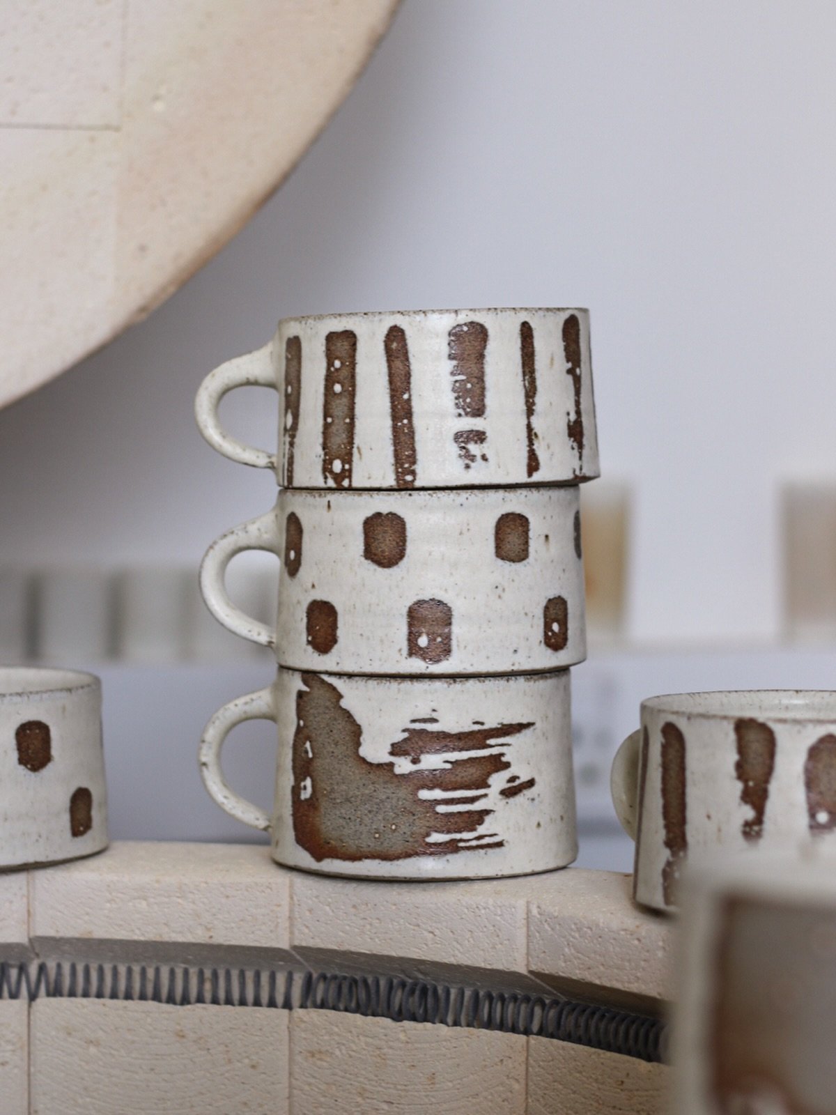 These are definitely the biggest mugs I&rsquo;ve ever made and they&rsquo;re heading to Potfest with me this weekend.

Scone Palace, June 12th-14th

See you there! 👋 

@potfest.co.uk 
@madeinsummerhall