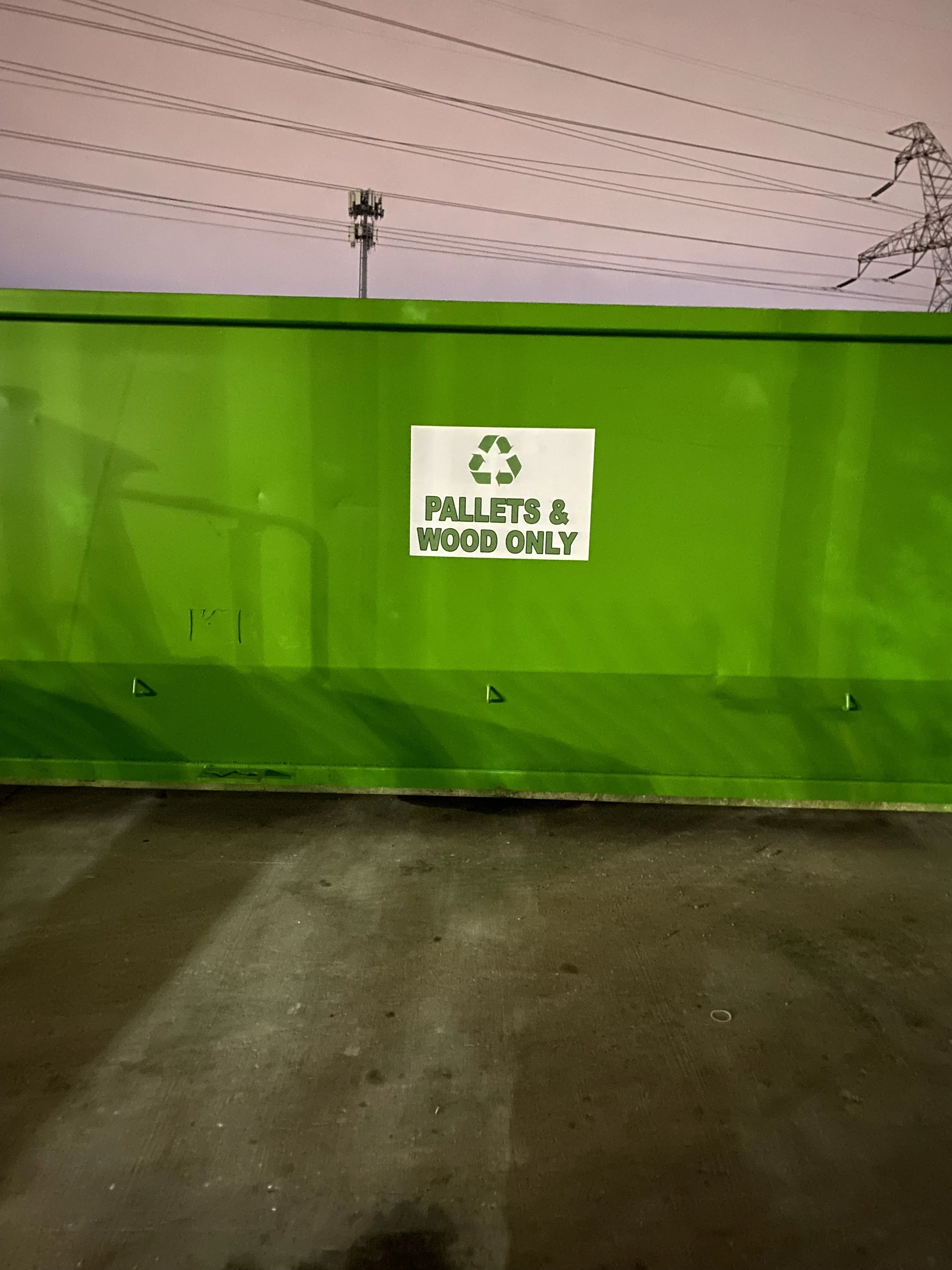 Wood Recycling Pallet Recycling Dumpster