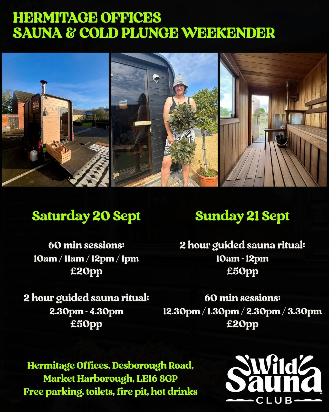 Come and welcome in autumn with a sauna and cold plunge just outside Market Harborough π Book via our website ππΌ