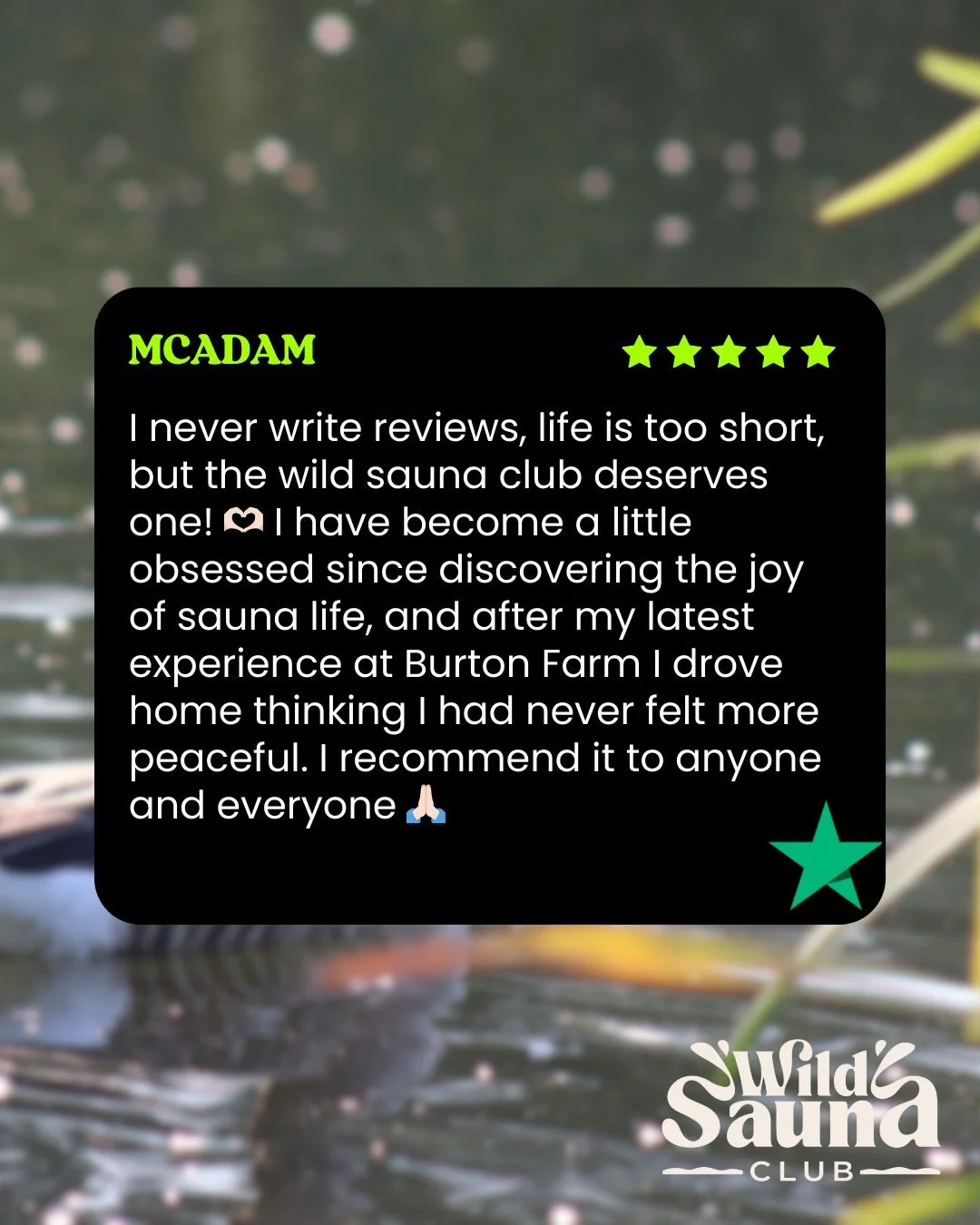 We love our sauna, but you don't have to take our word for how great it is, here's what one of our lovely customers thought...
#marketharborough #mobilesauna #wildsauna #leicestershire #northamptonshire #melton #hinckley #nuneaton #leicester #kibwor