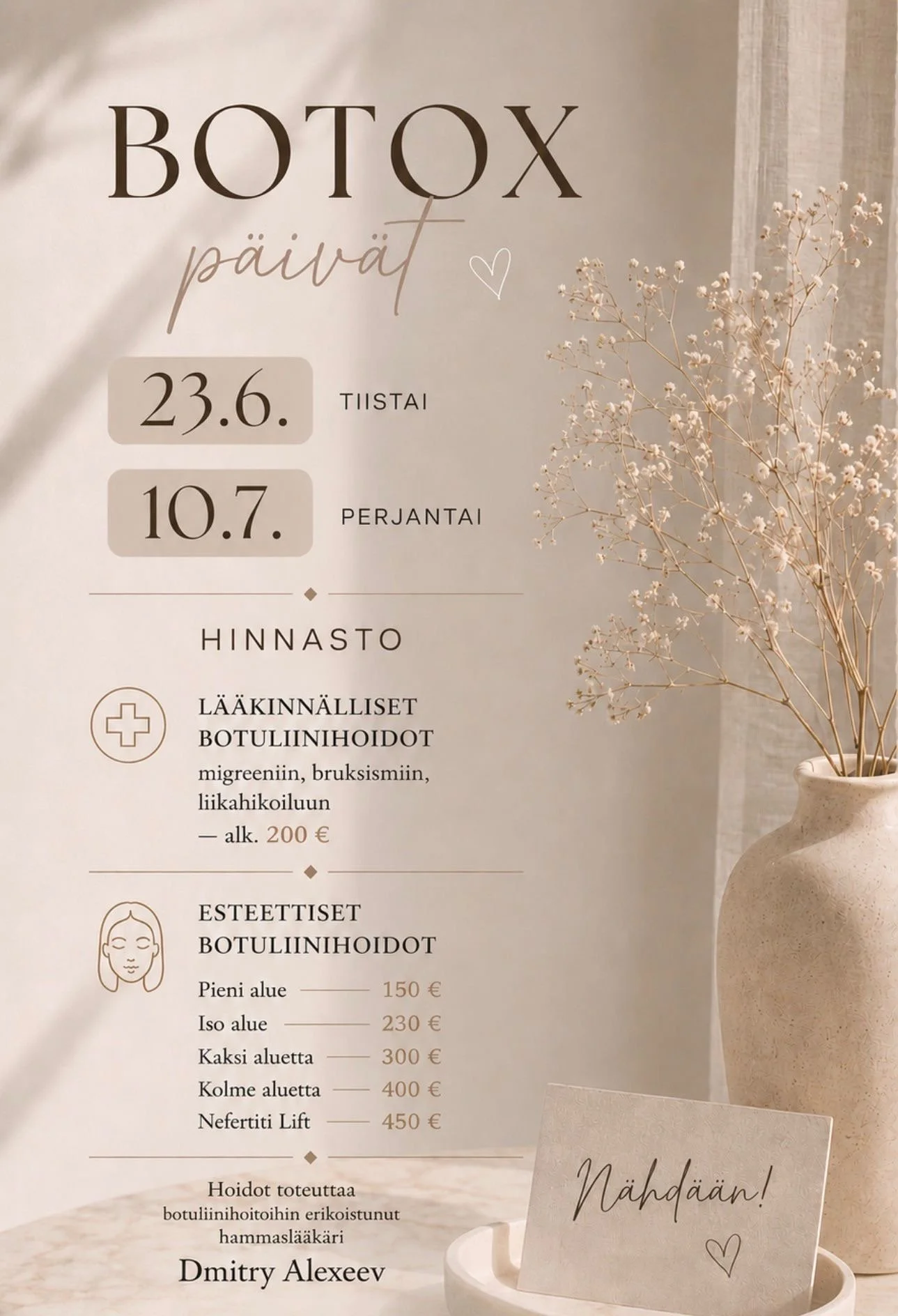 #botoxlahti#botuliinihoidot#bruksismi#migreeni#botuliinihoito