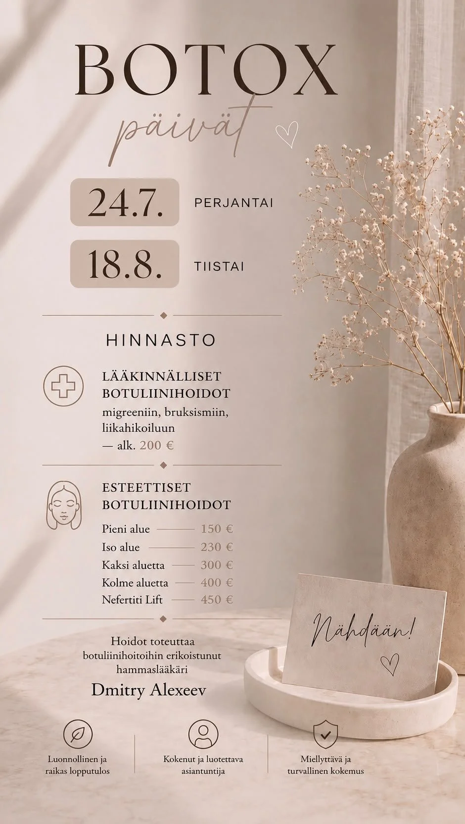 #botoxlahti#botuliinihoidot#bruksismi#esteettisethoidot#kauneuslahti