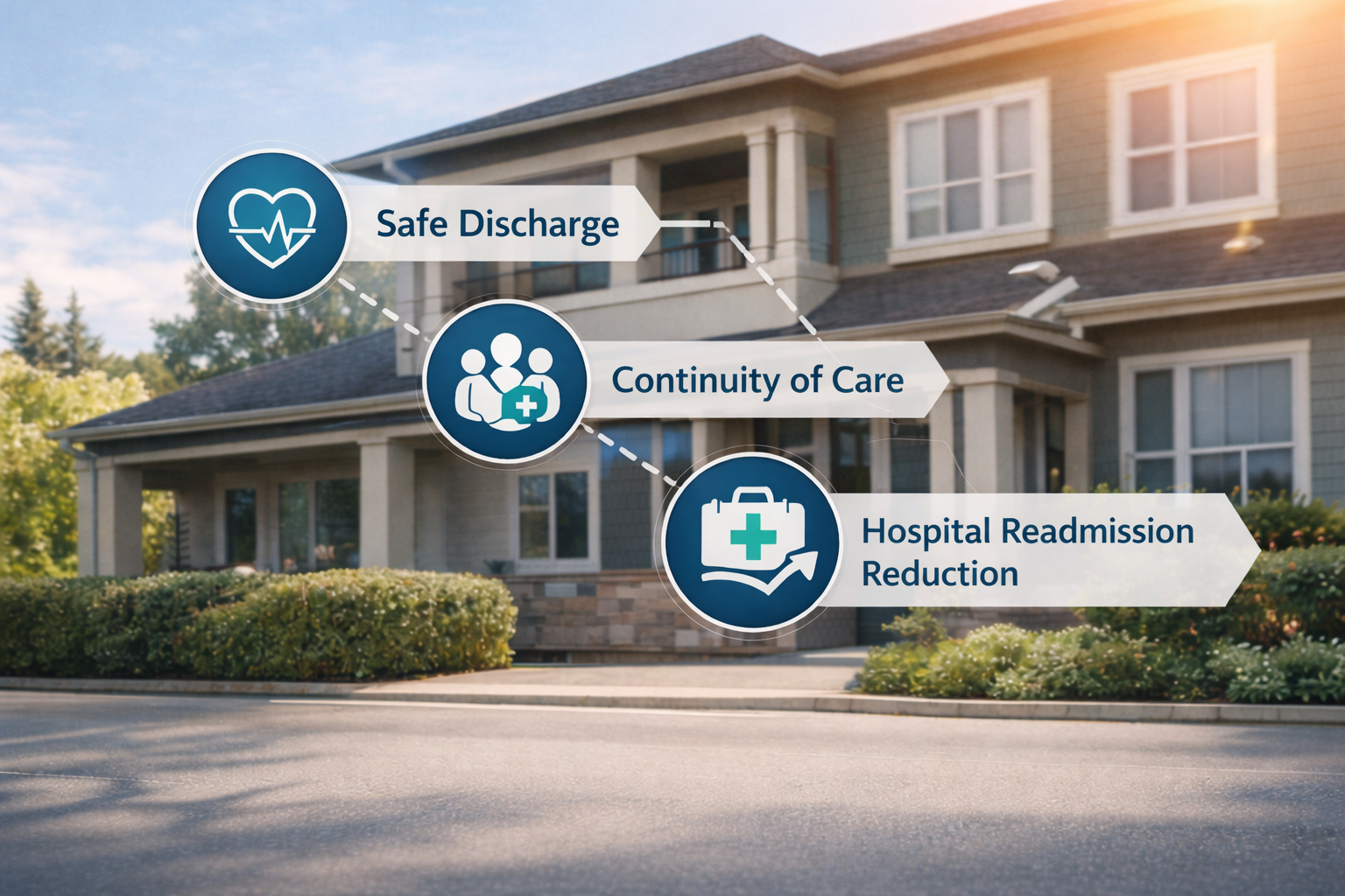 Skilled nursing facility supporting safe discharge planning, continuity of care, and reduced hospital readmissions through advanced wound care collaboration