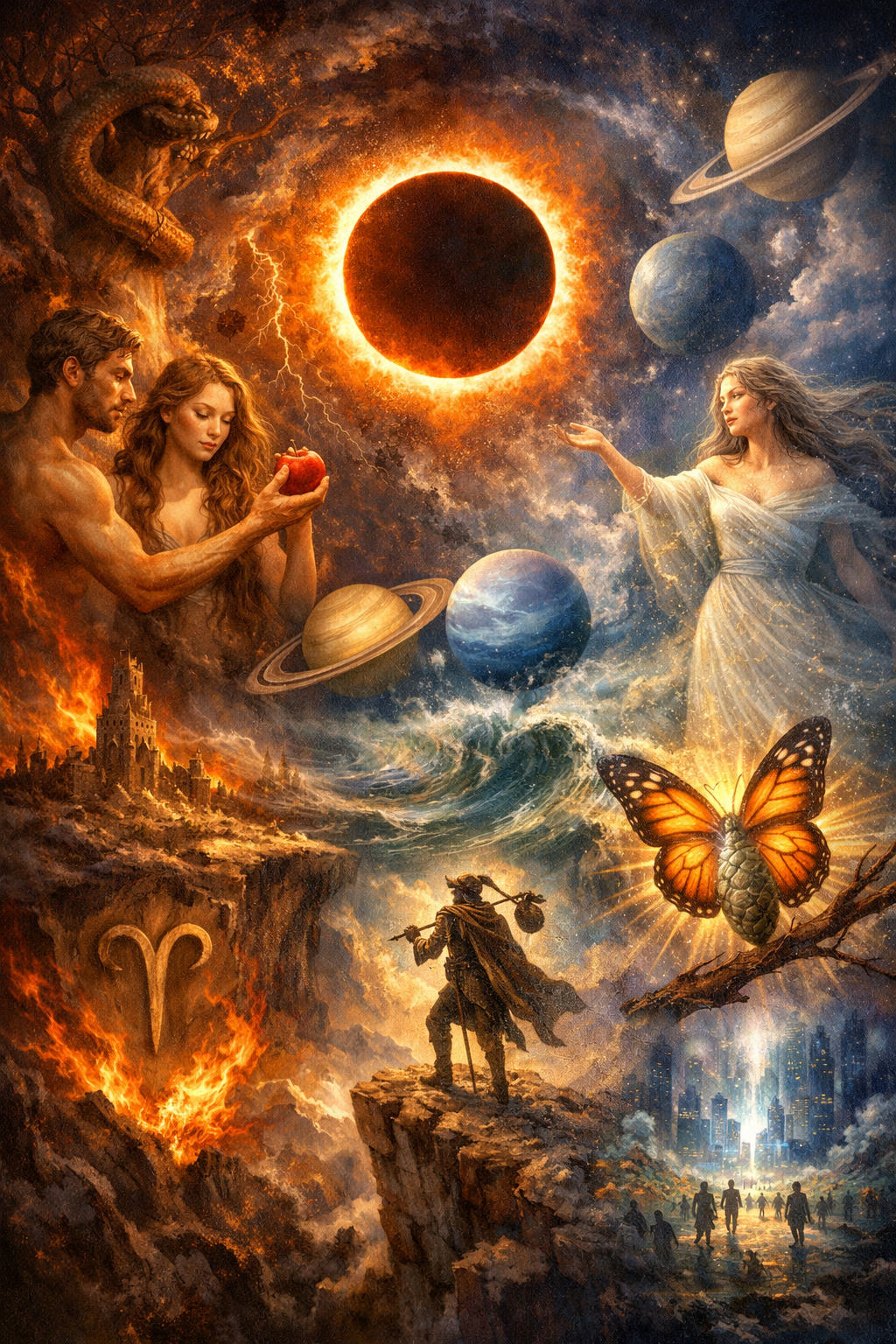 Eclipse at 28° Aquarius: Emergence