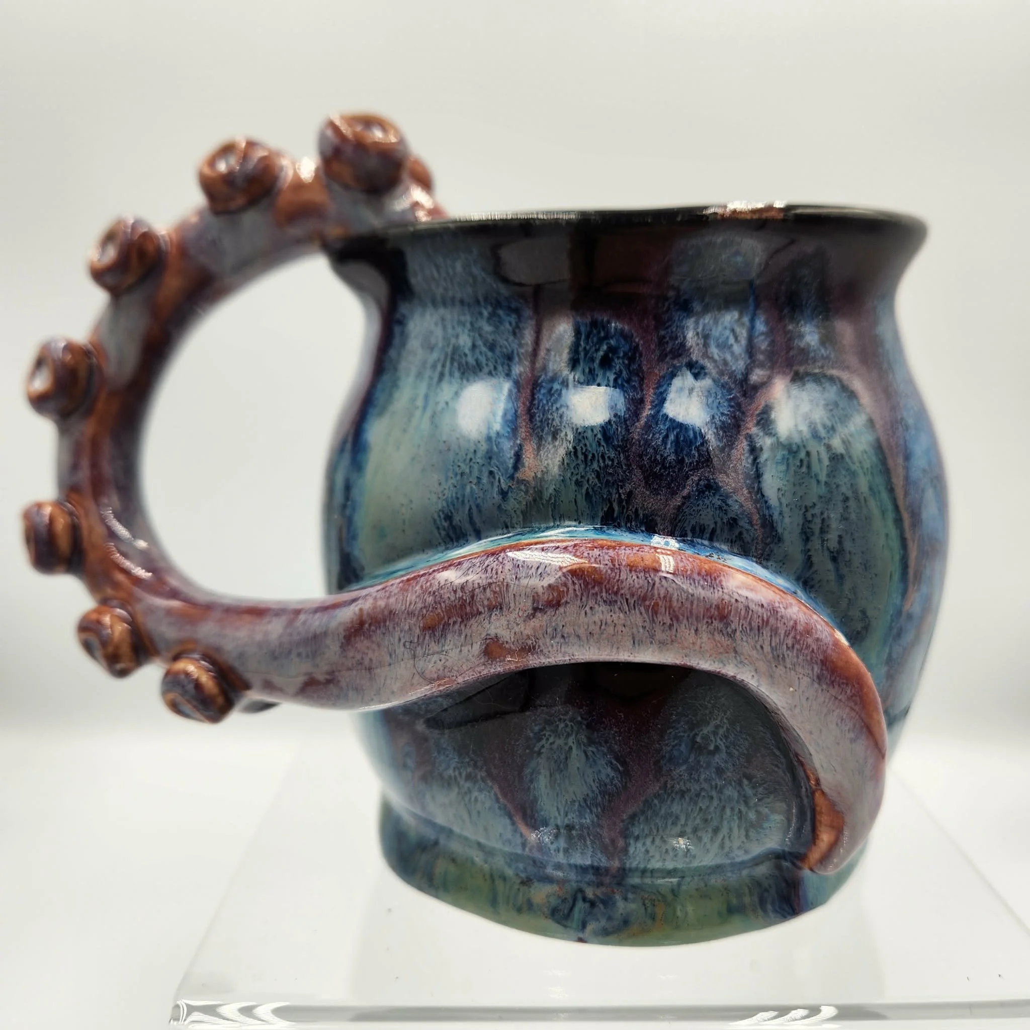 17 oz Stoneware Tentacle mug # 5