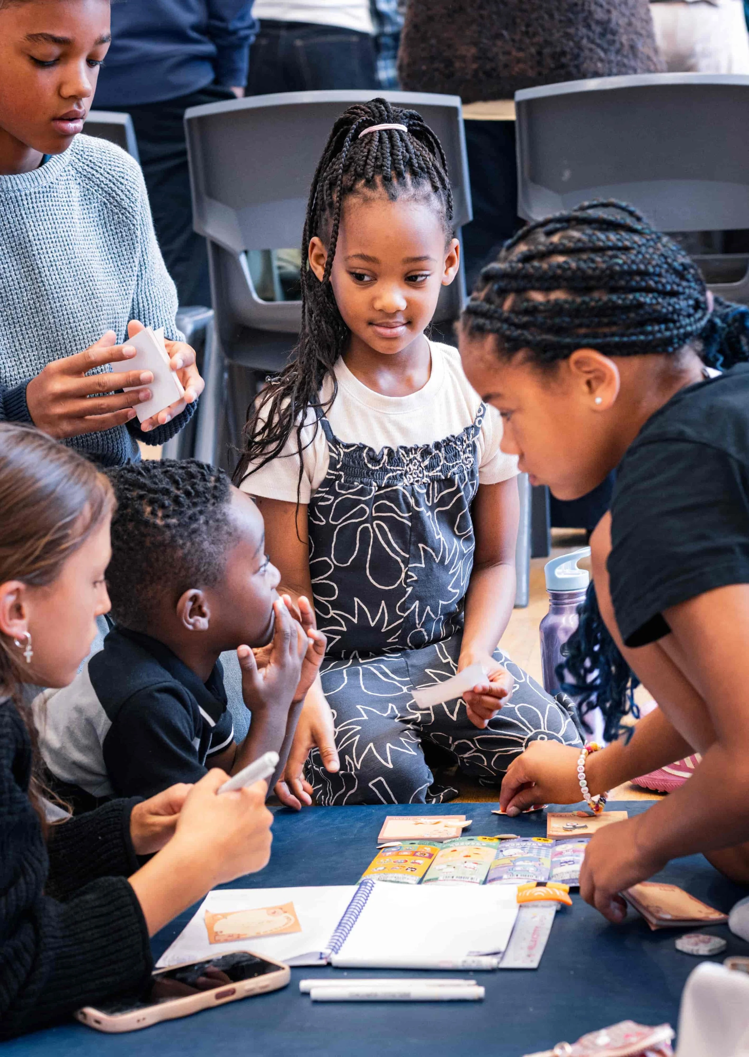 kids playing together in church