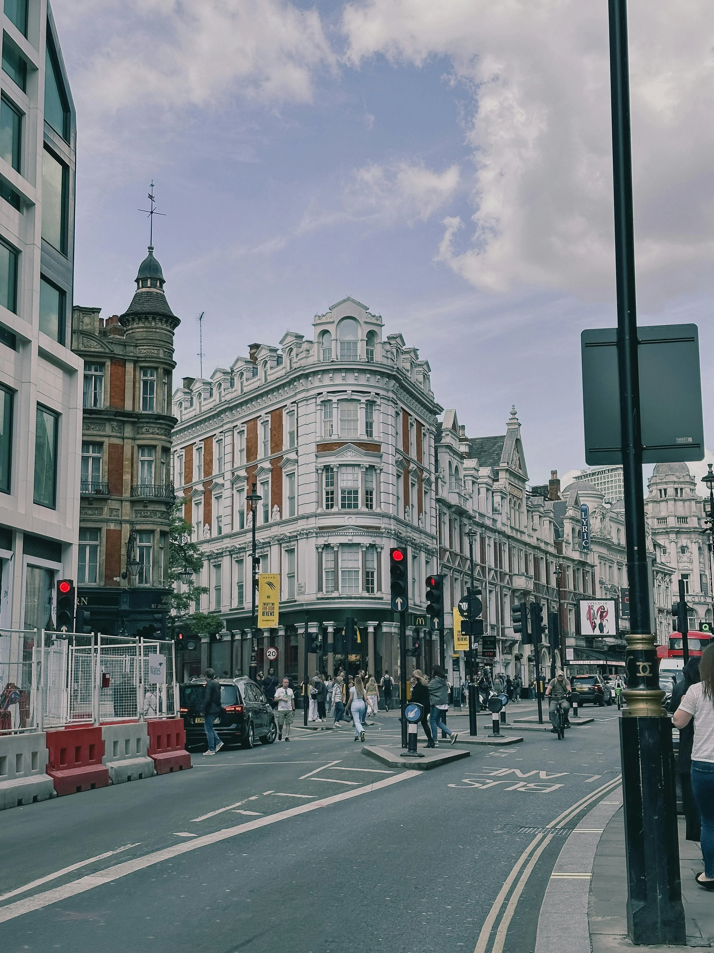 London walking tour through historic city streets and architecture