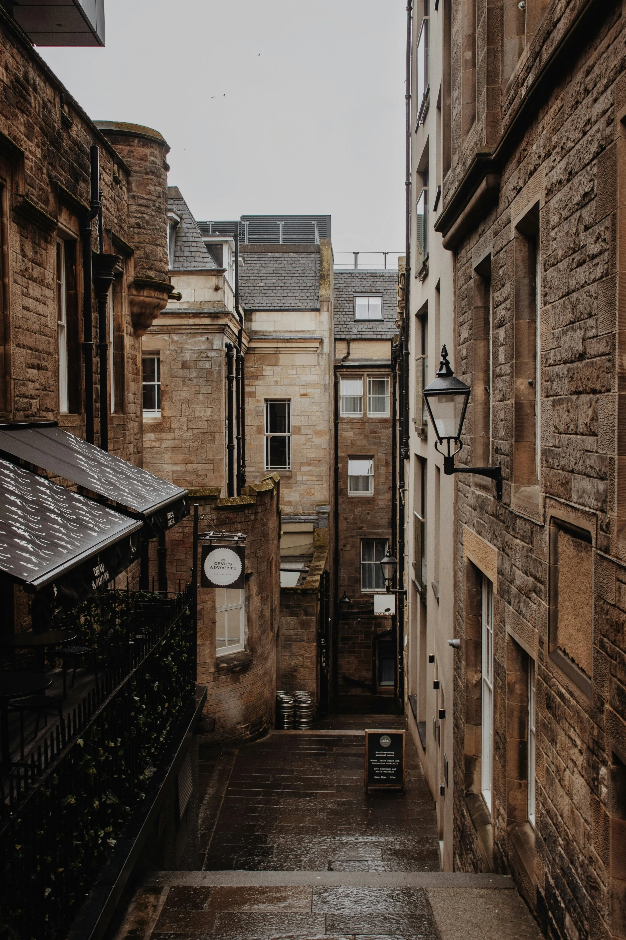 Edinburgh Old Town Royal Mile historic street and closes Scotland