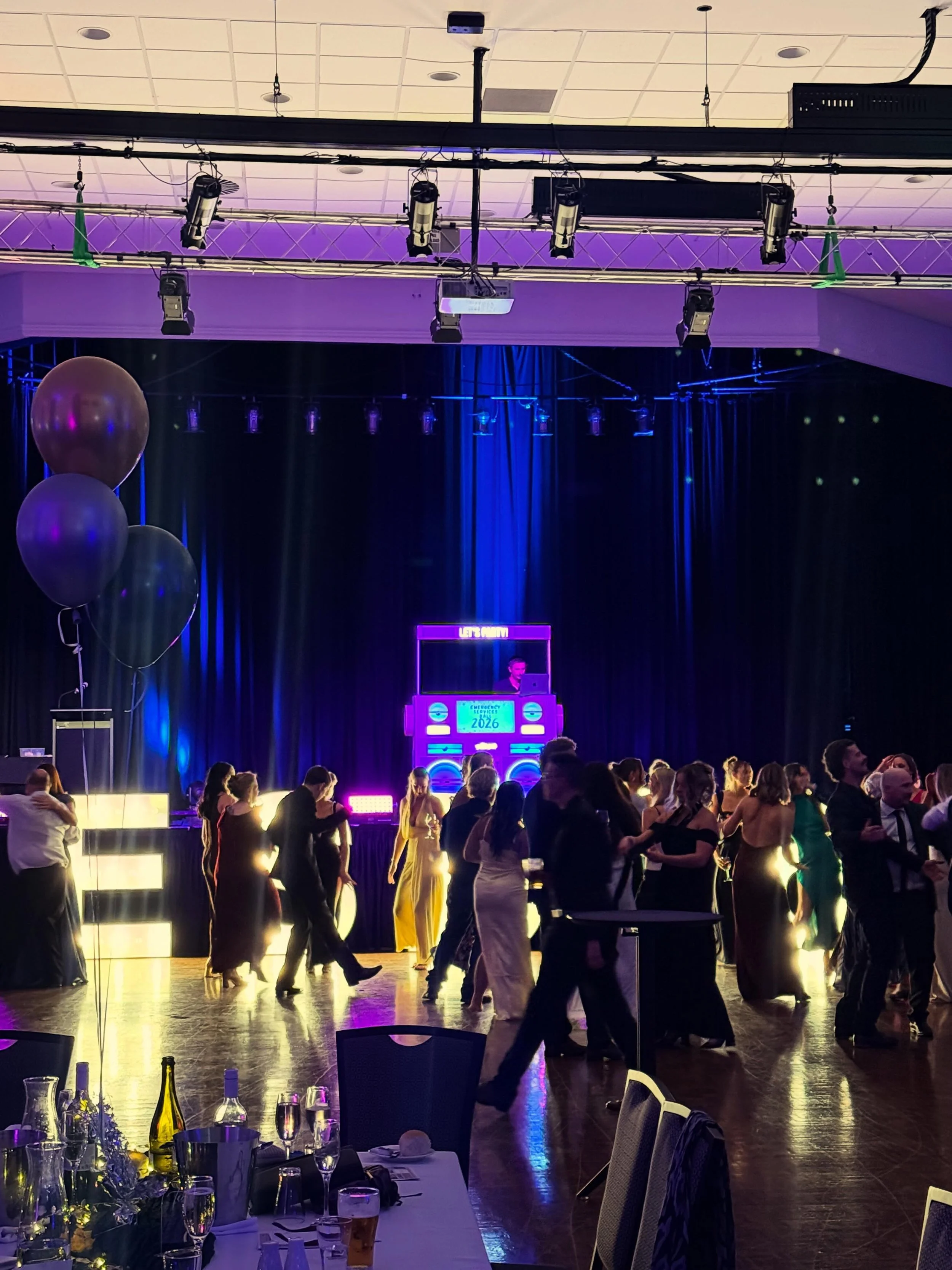 Big night out at @panthers.portmacquarie with the Emergency Services Ball 2026. We recently installed some new LED profile and fresnel fixtures to update the house lighting rig in the auditorium. More to come&hellip;