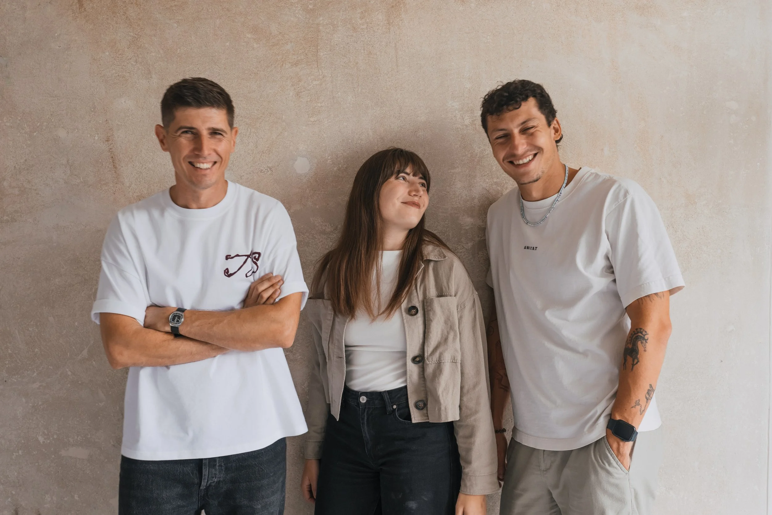 Young architecture team full of energy. Fun a creative.