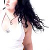 stylish woman in a white shirt