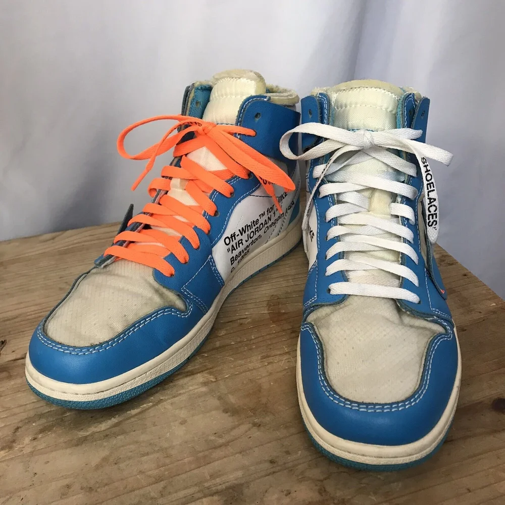 Off white jordan 1 orange laces new arrivals
