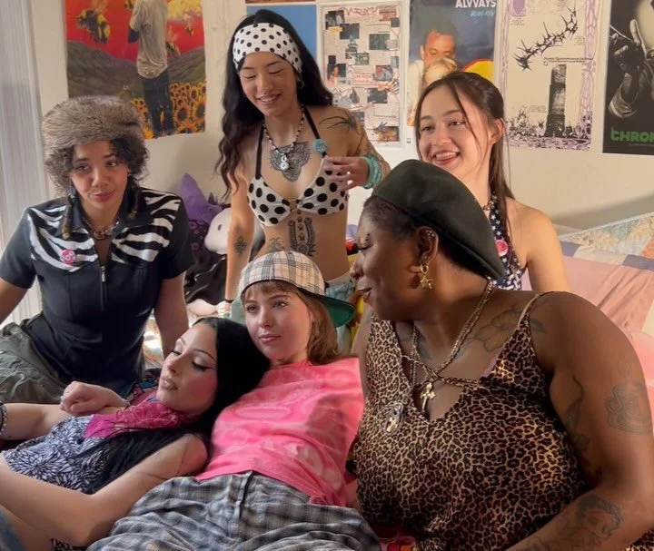 behind the scenes of dwg merch shoot part twoooo ❤️&zwj;🔥 make sure 2 grab your fav pieces at our upcoming launch parties in la &amp; boston x